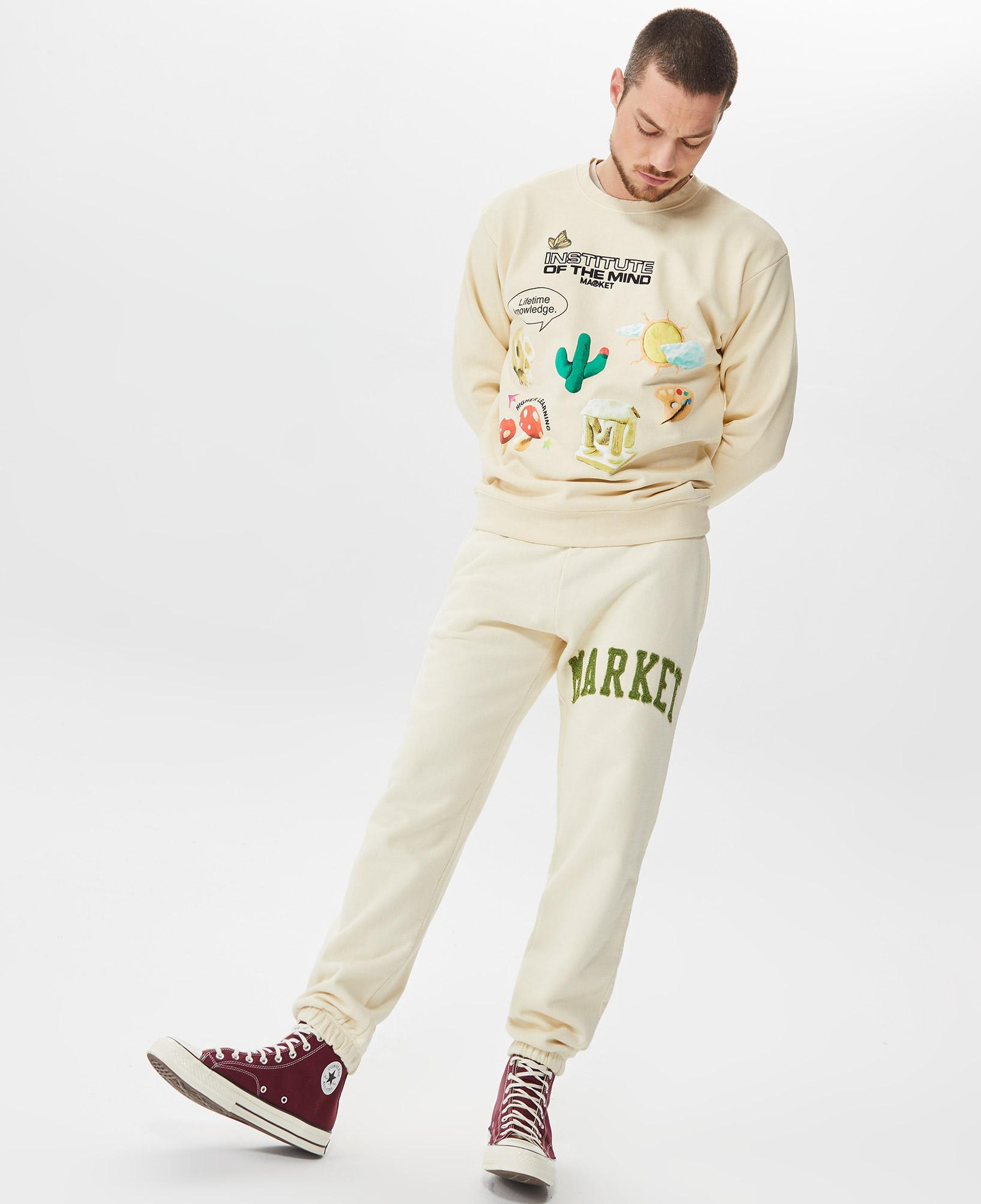 Market Vintage Wash Erkek Bej Eşofman Altı