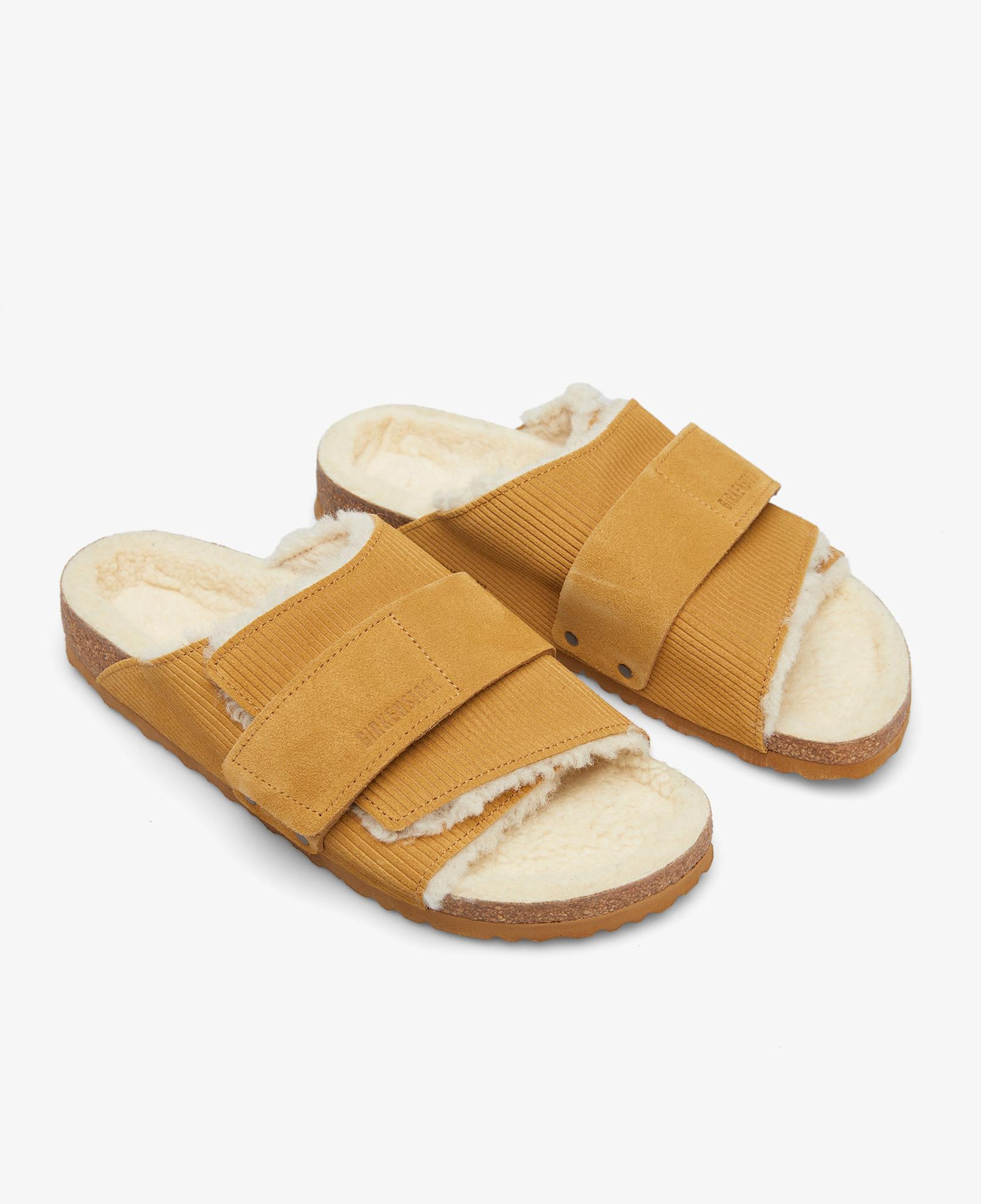 Birkenstock Kyoto Teddy Gepragt Erkek Kahverengi Terlik