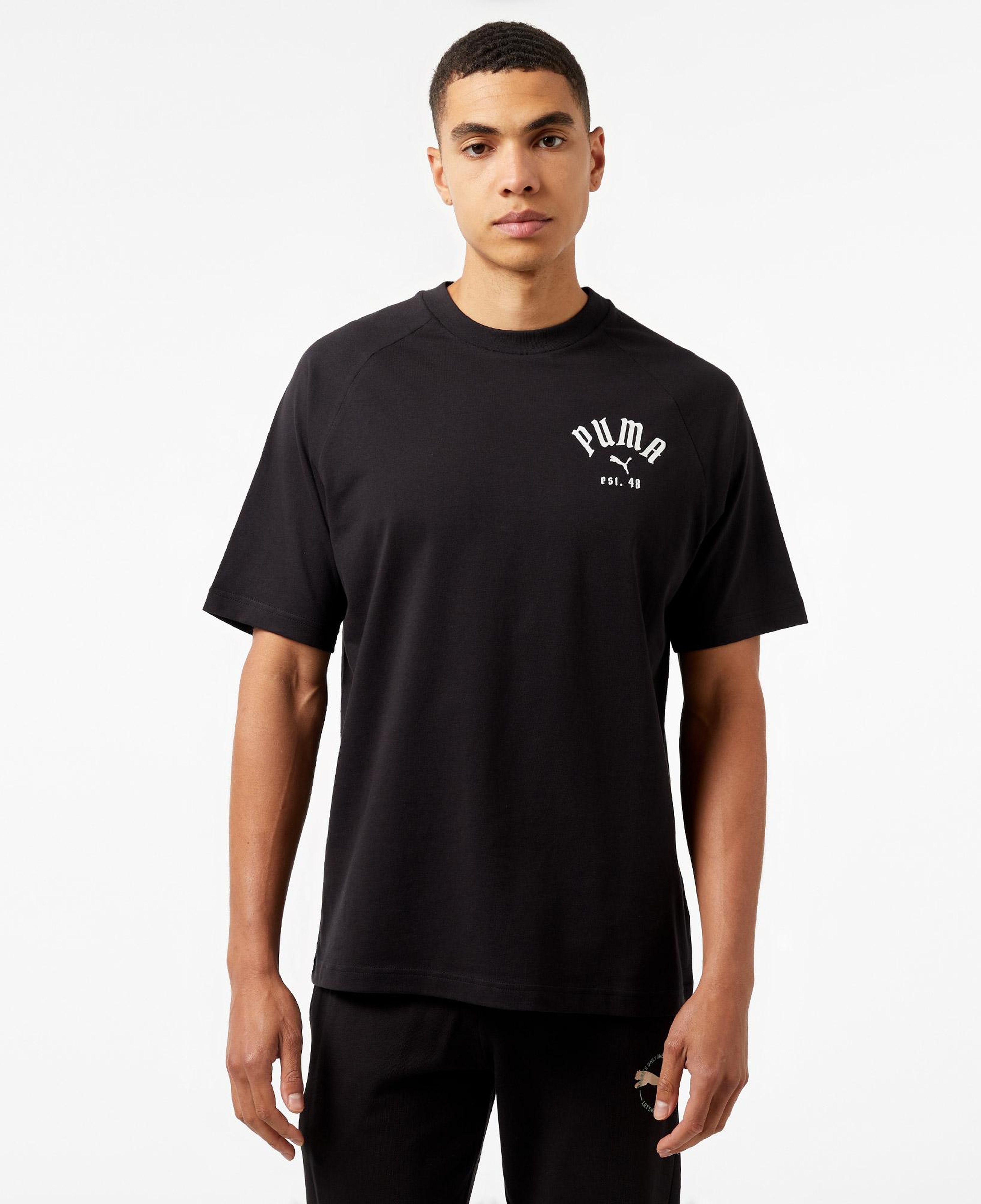 Puma Classıcs Relaxed Graphic Unisex Siyah T-Shirt