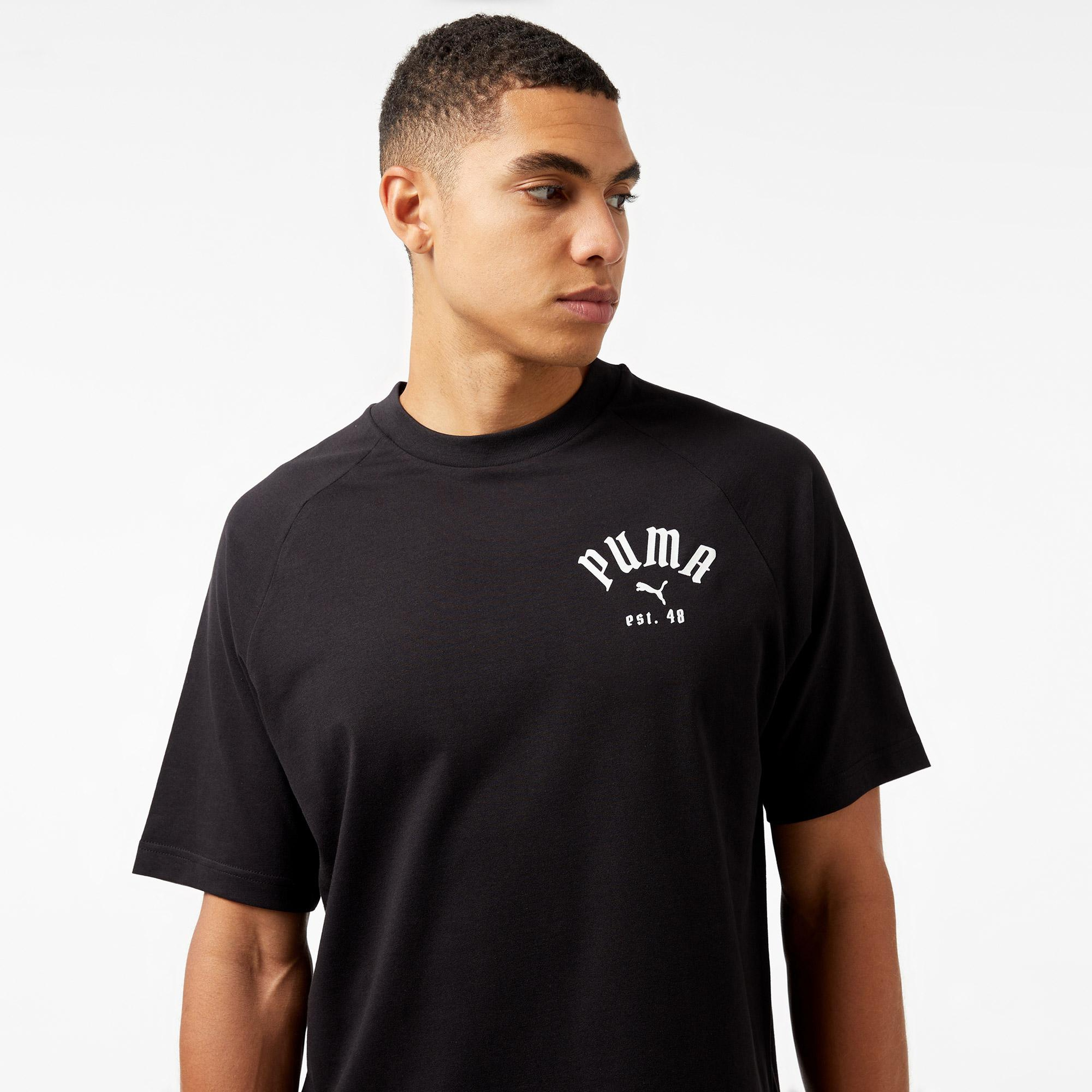 Puma Classıcs Relaxed Graphic Unisex Siyah T-Shirt