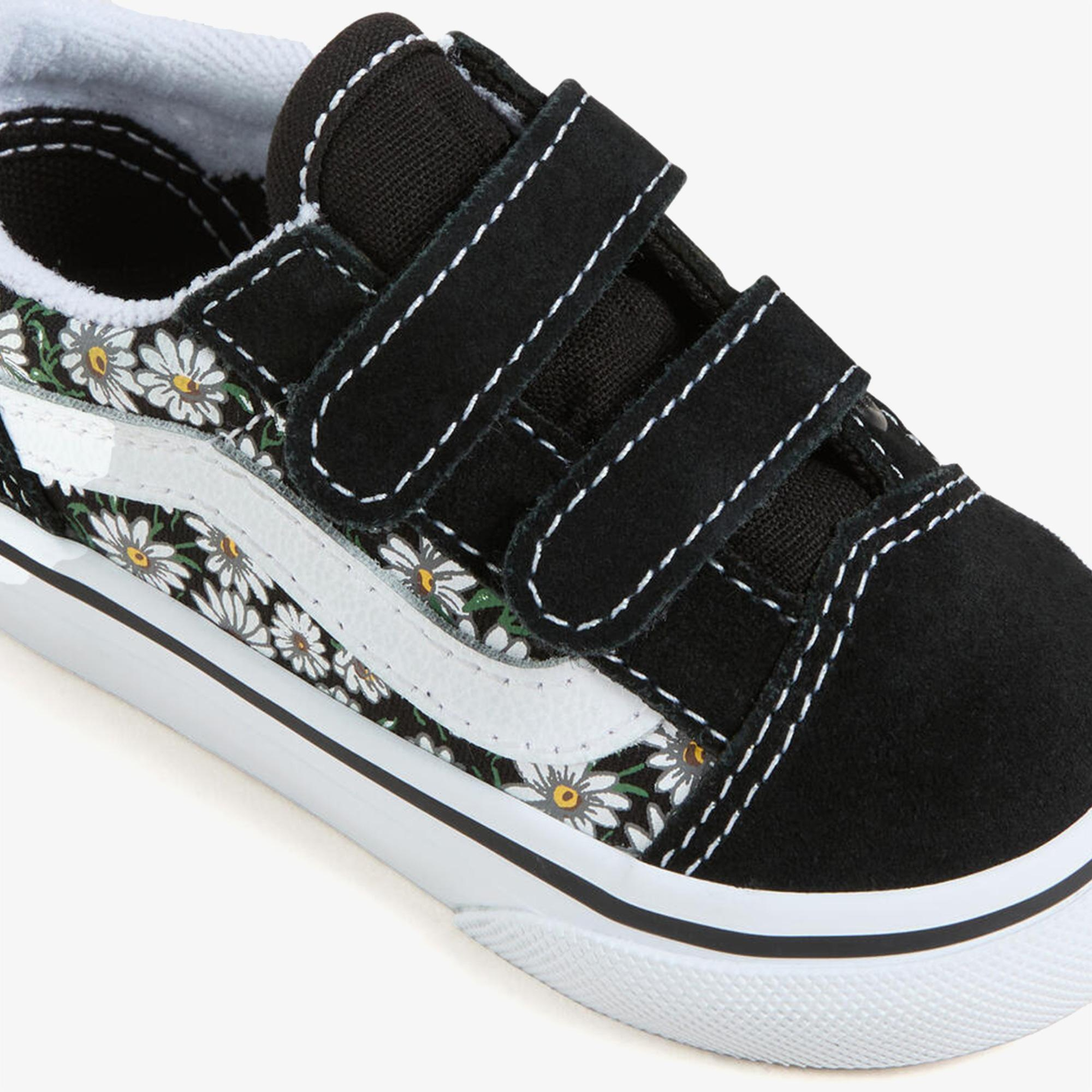 Vans Old Skool Daisies Bebek Siyah Sneaker