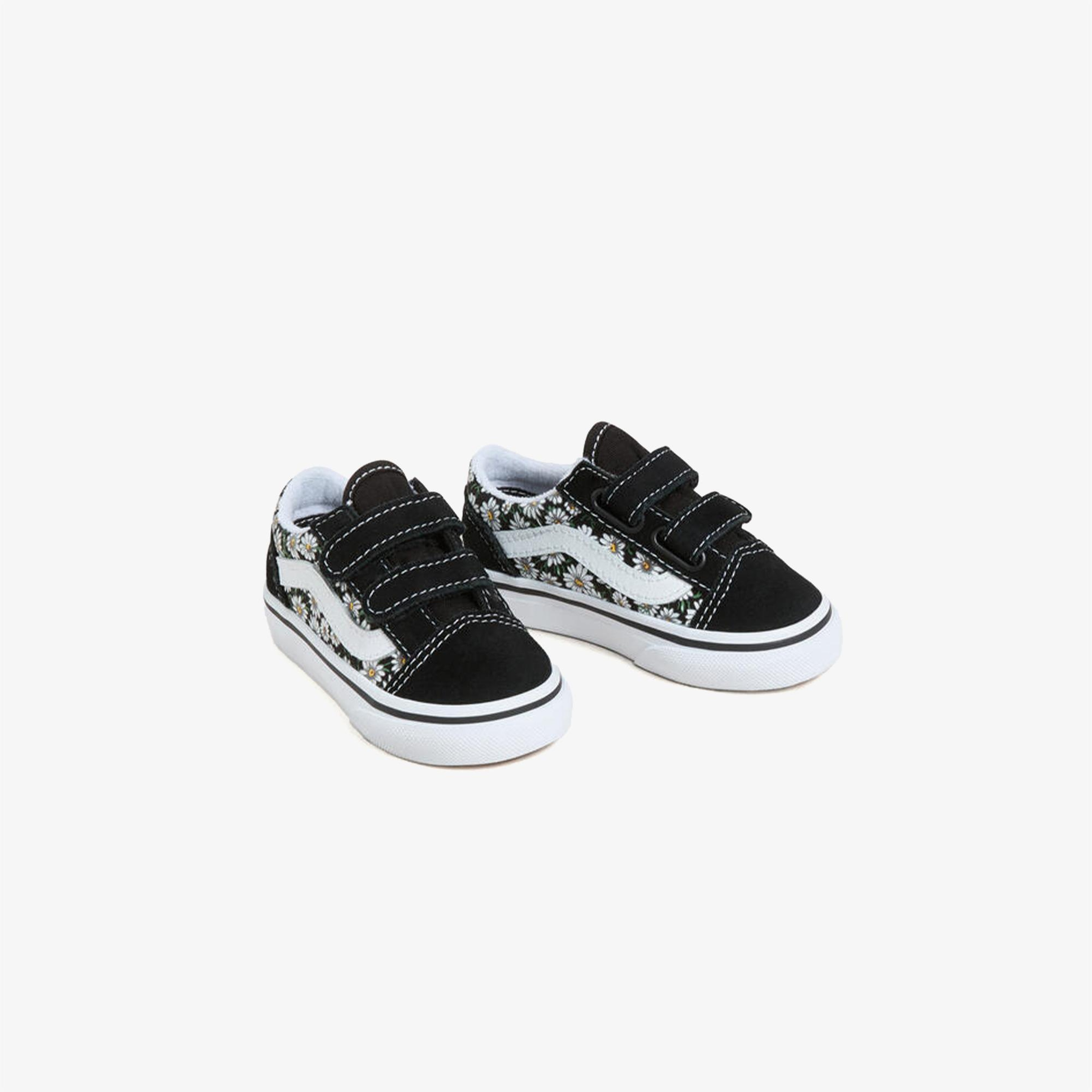 Vans Old Skool Daisies Bebek Siyah Sneaker