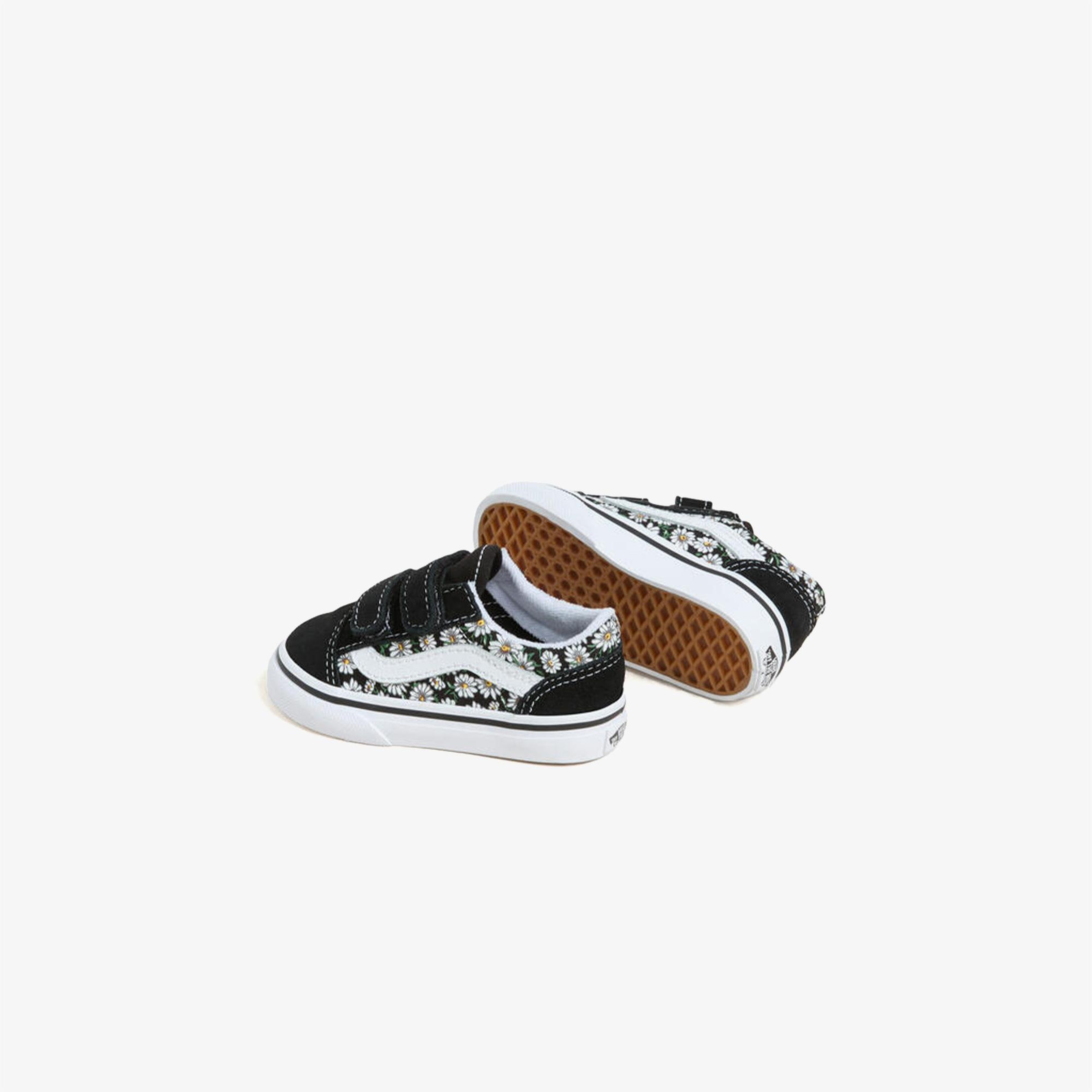 Vans Old Skool Daisies Bebek Siyah Sneaker