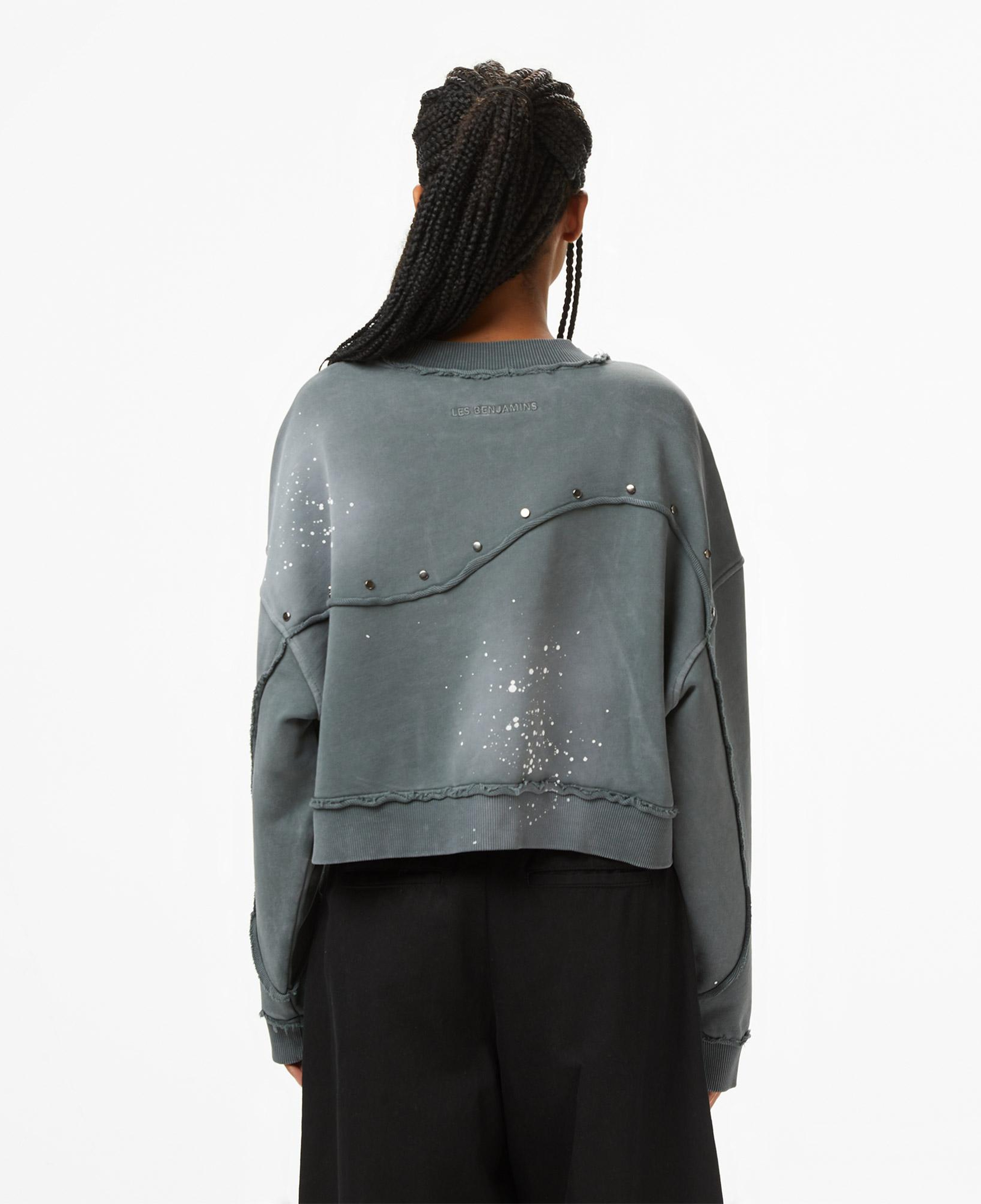 Les Benjamins Essentials 303 Kadın Gri Sweatshirt