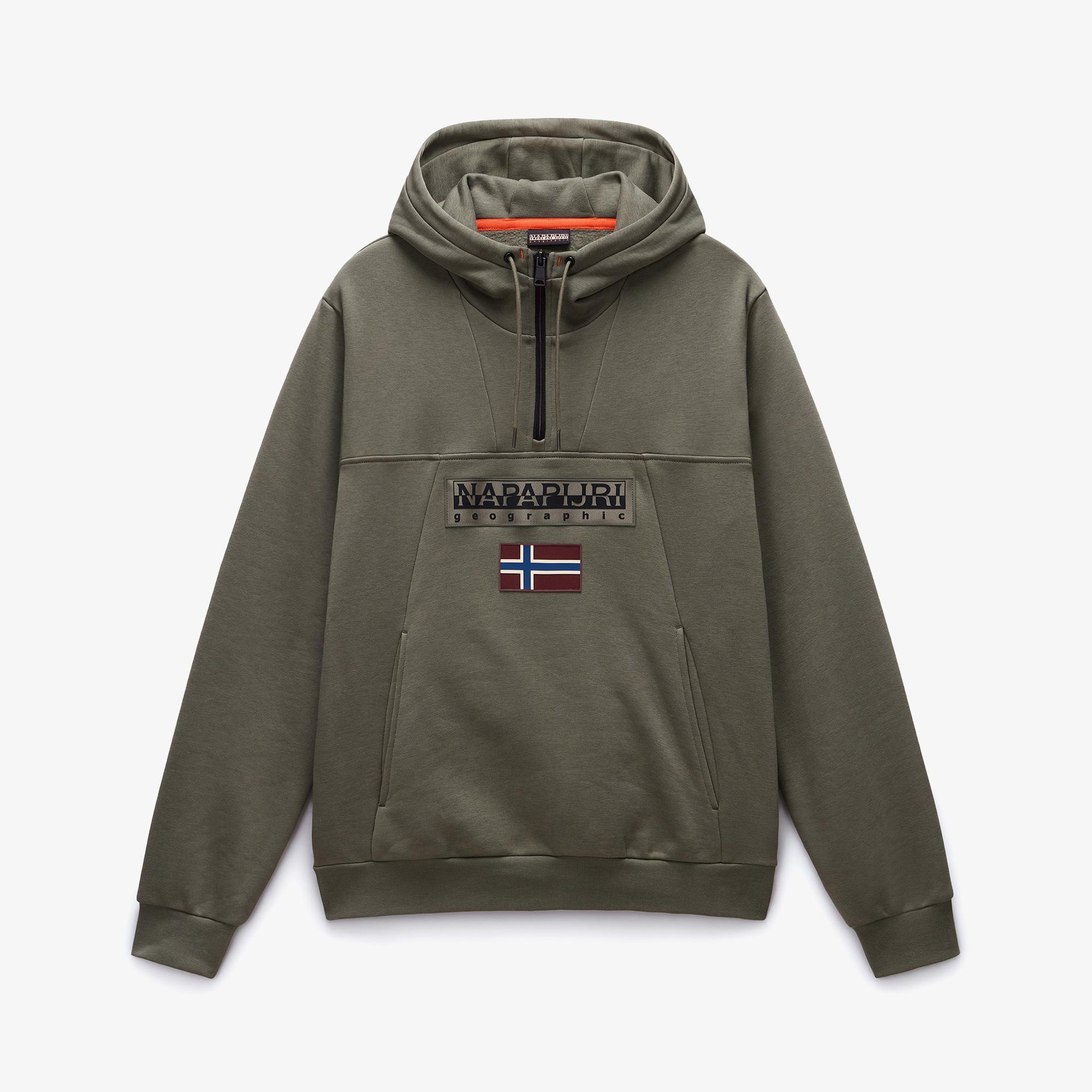 Napapijri Burgee Erkek Yeşil Sweatshirt