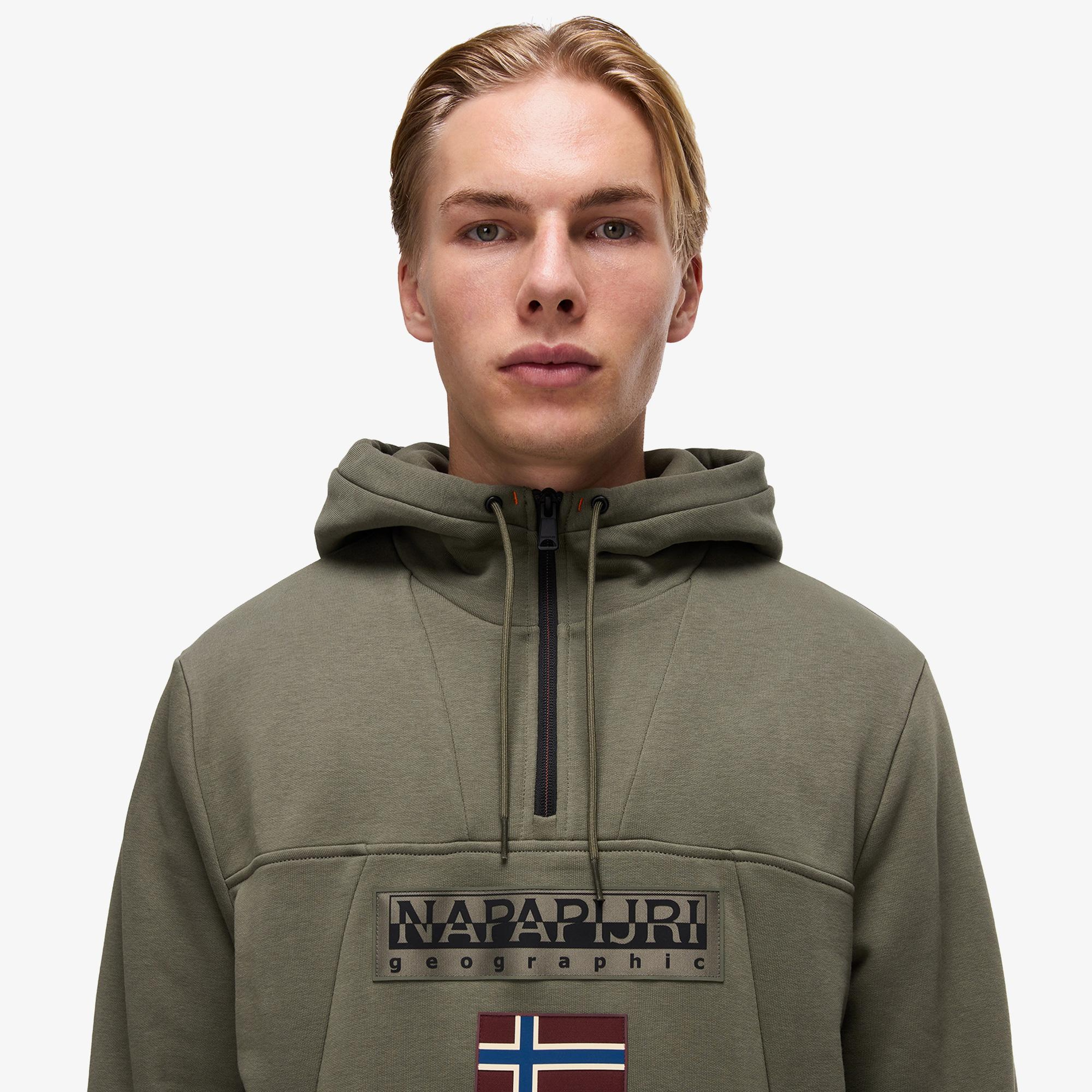 Napapijri Burgee Erkek Yeşil Sweatshirt