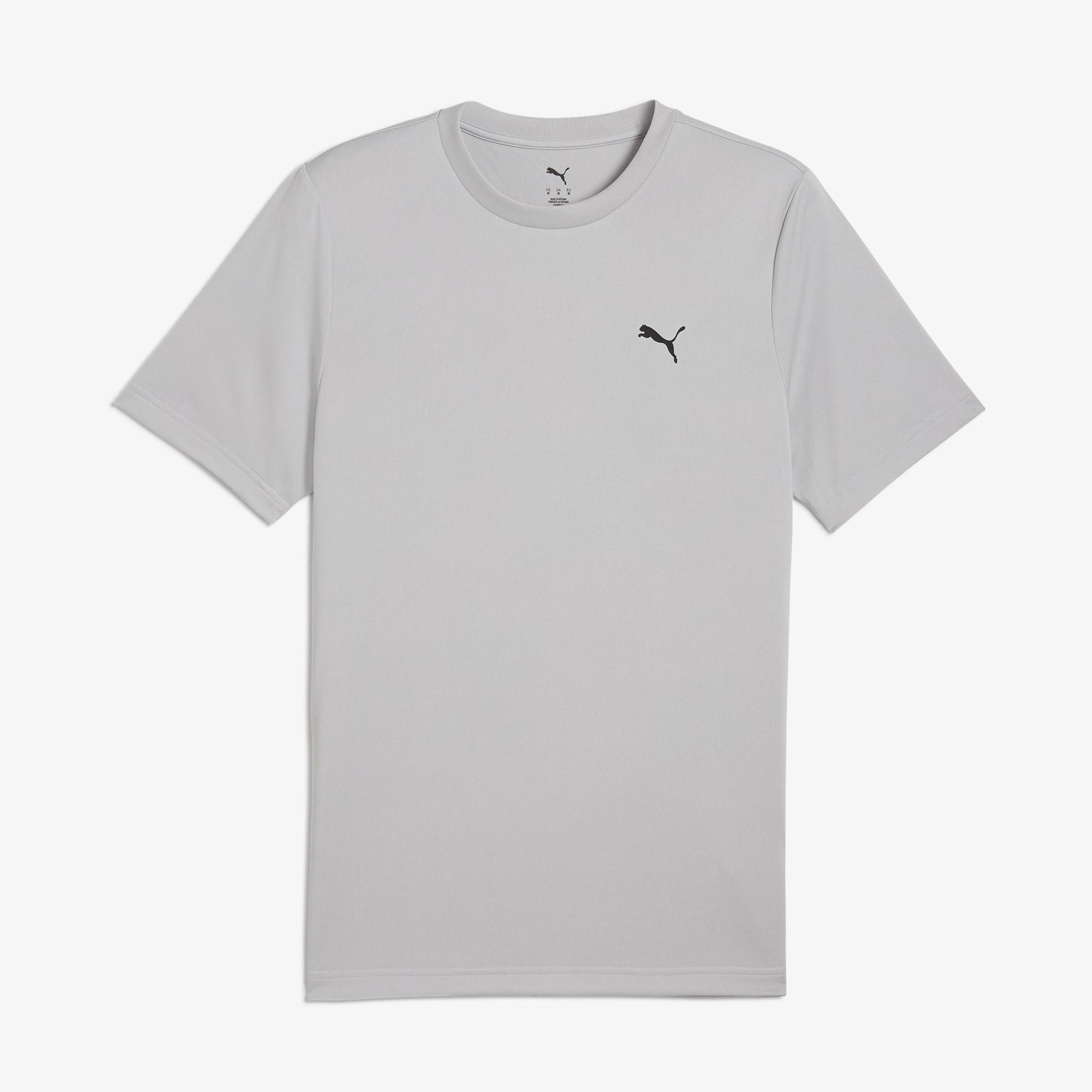 Puma Essentials Small Logo Poly  Erkek Gri T-Shirt