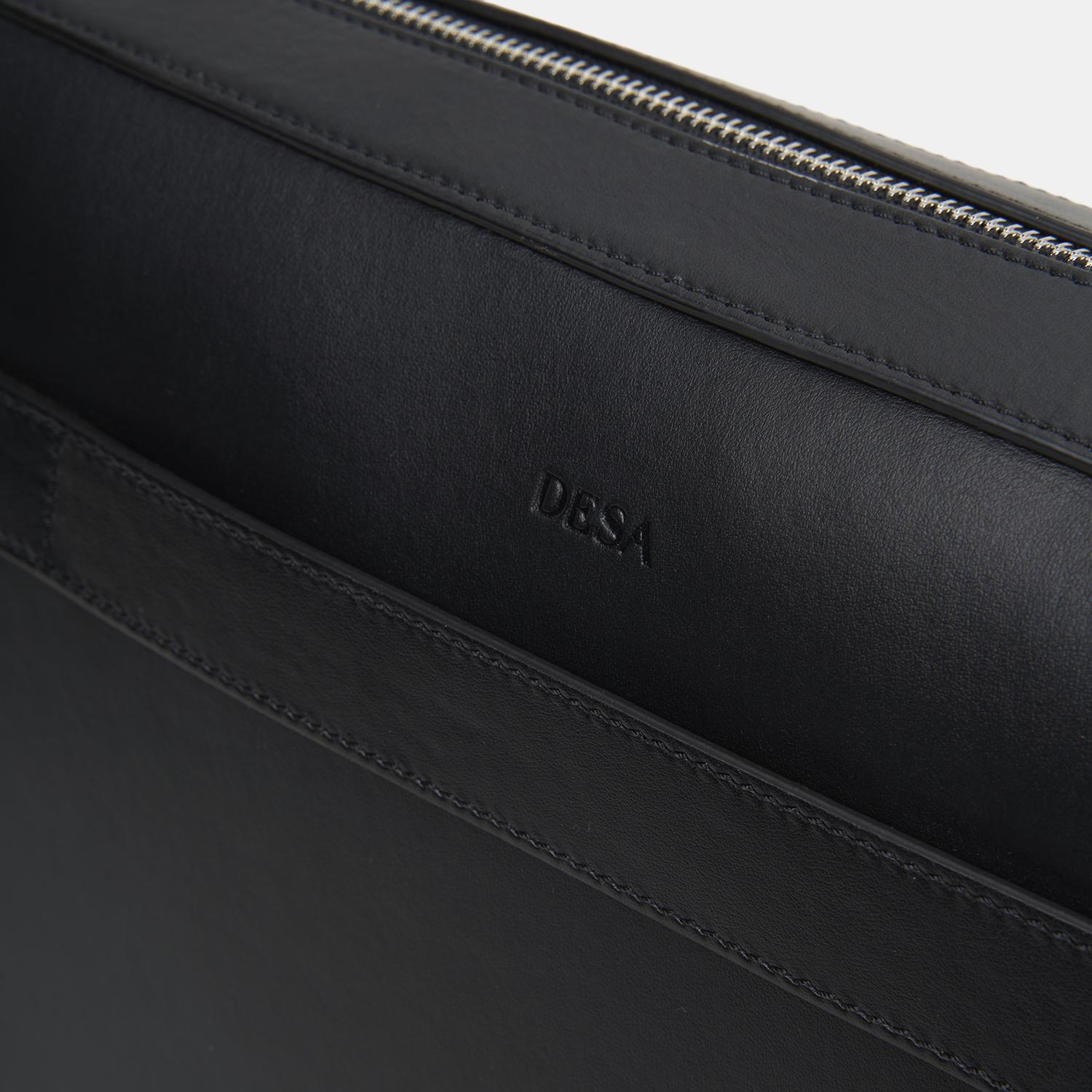 Erkek Siyah Deri Laptop Çantası