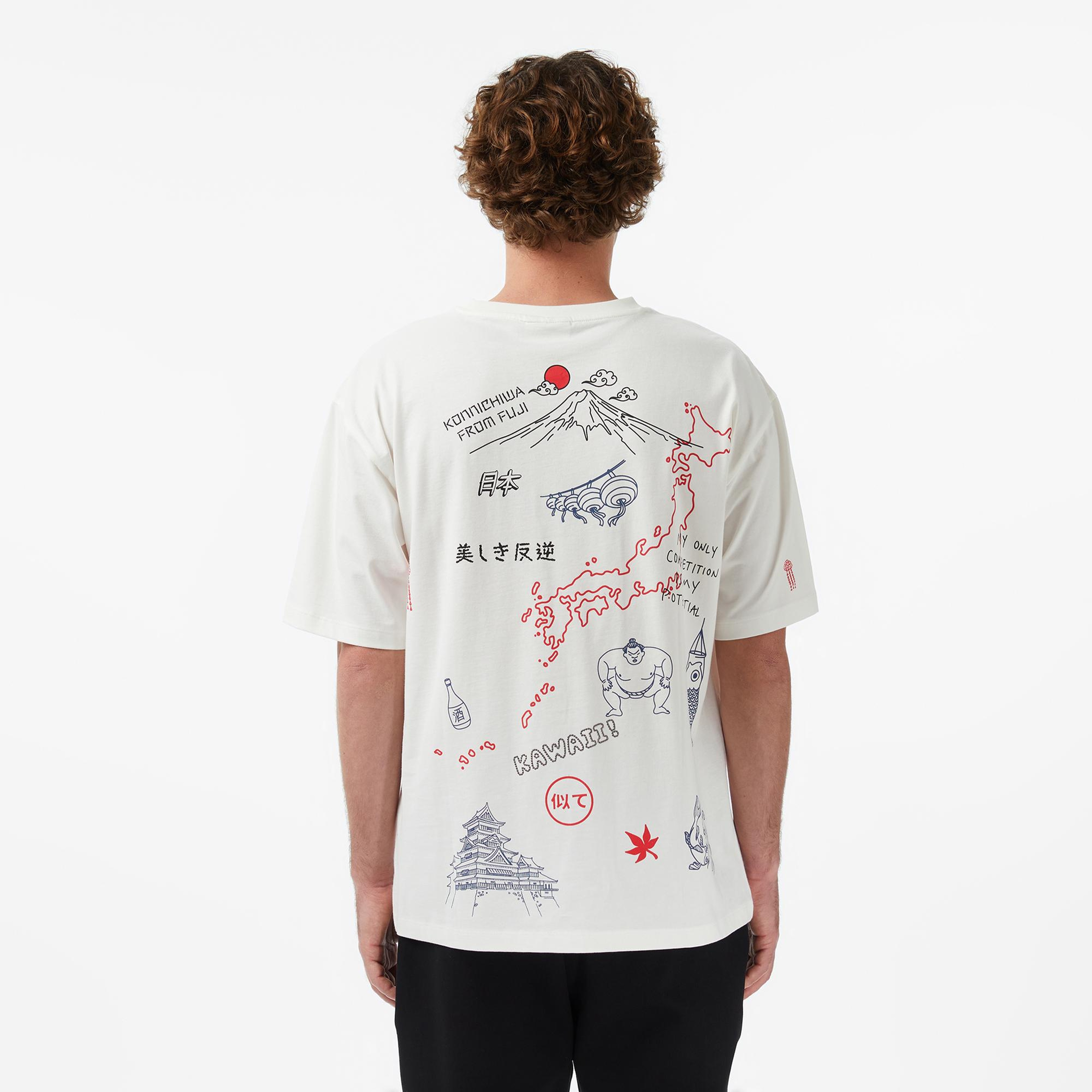 UNITED4 Regular Fit Erkek Bej T-Shirt