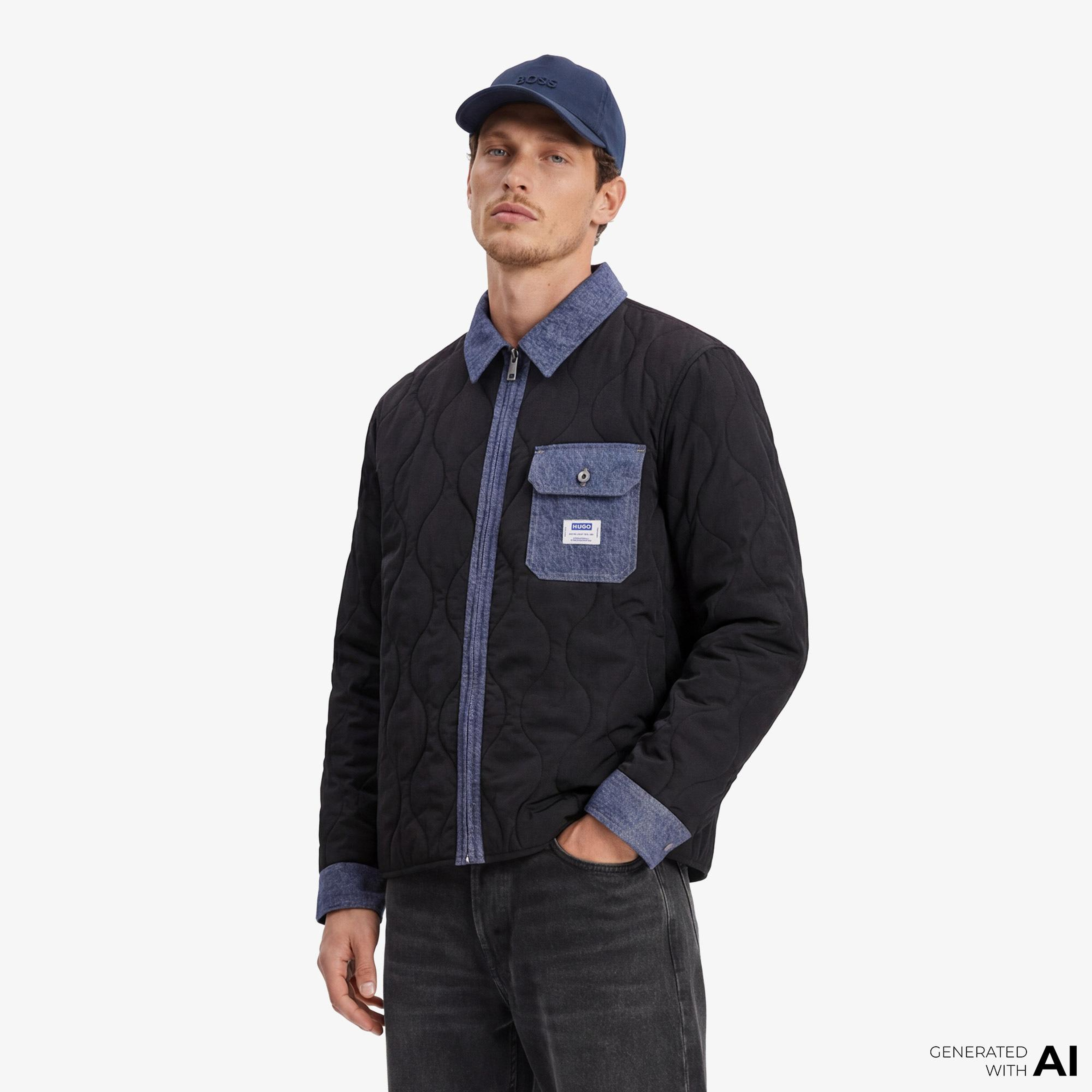 Hugo Evinus Erkek Siyah Gömlek