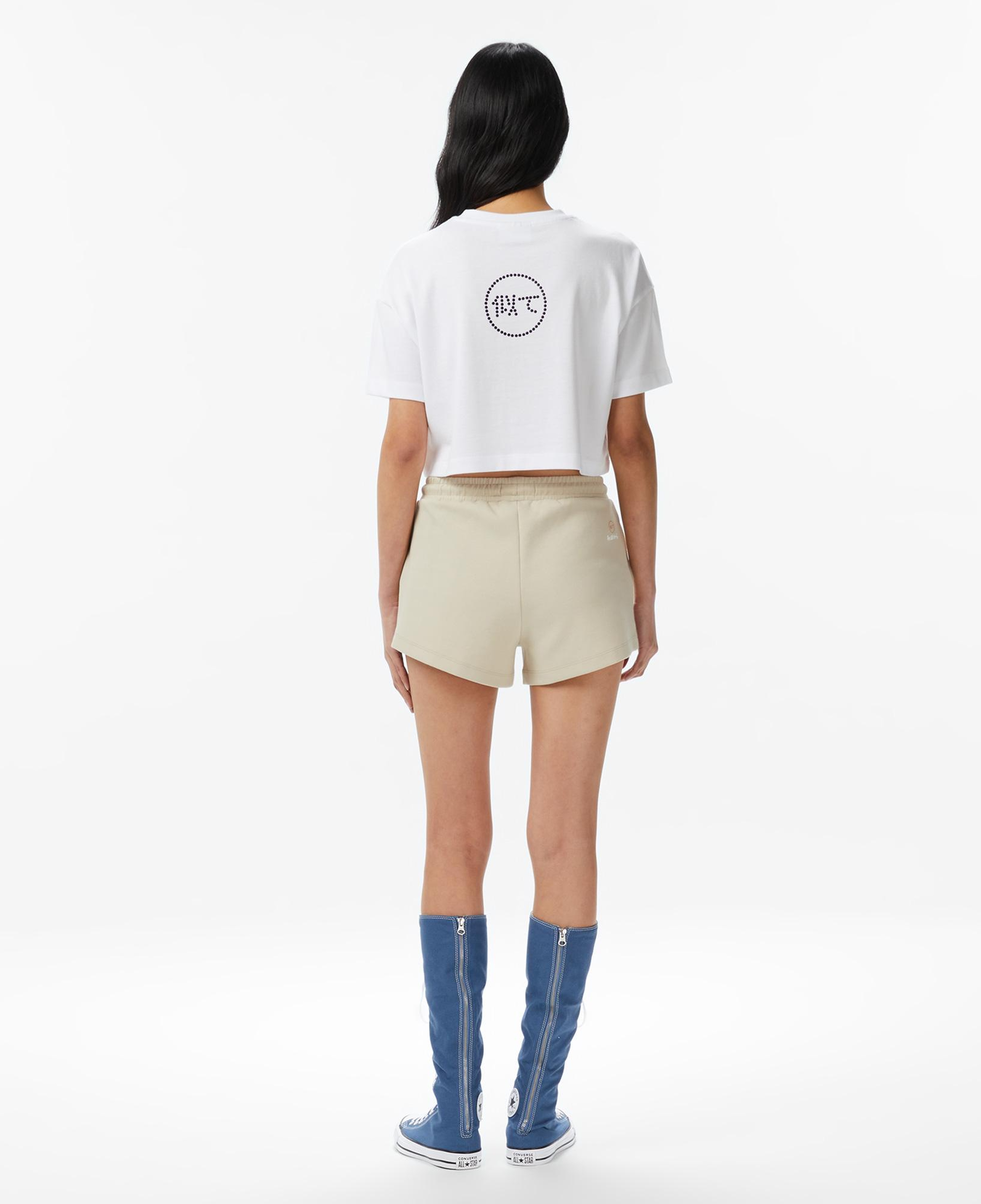 UNITED4 Regular Fit Kadın Krem Şort