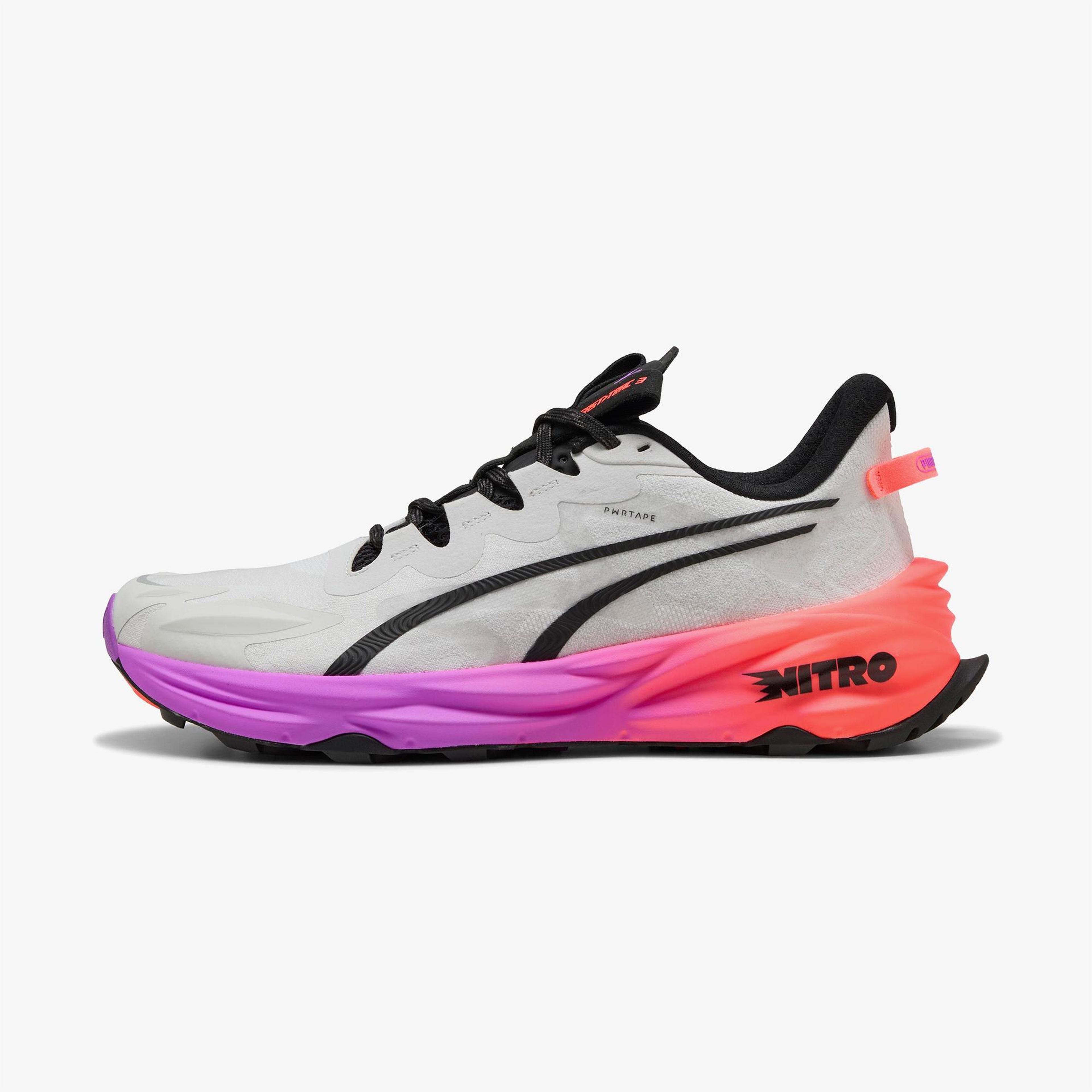 Puma Fast-Trac Nitro 3 Erkek Gri Koşu Ayakkabısı