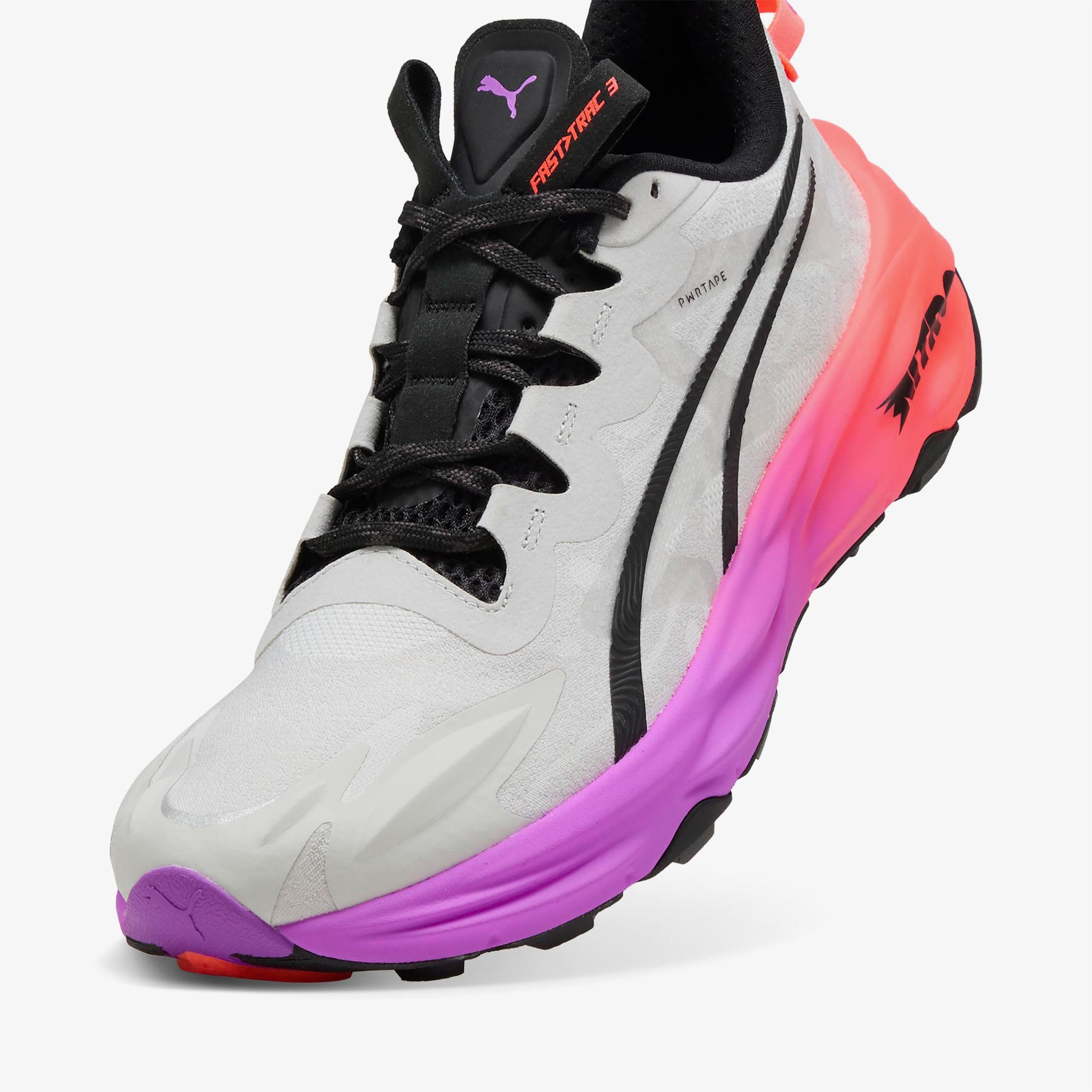 Puma Fast-Trac Nitro 3 Erkek Gri Koşu Ayakkabısı