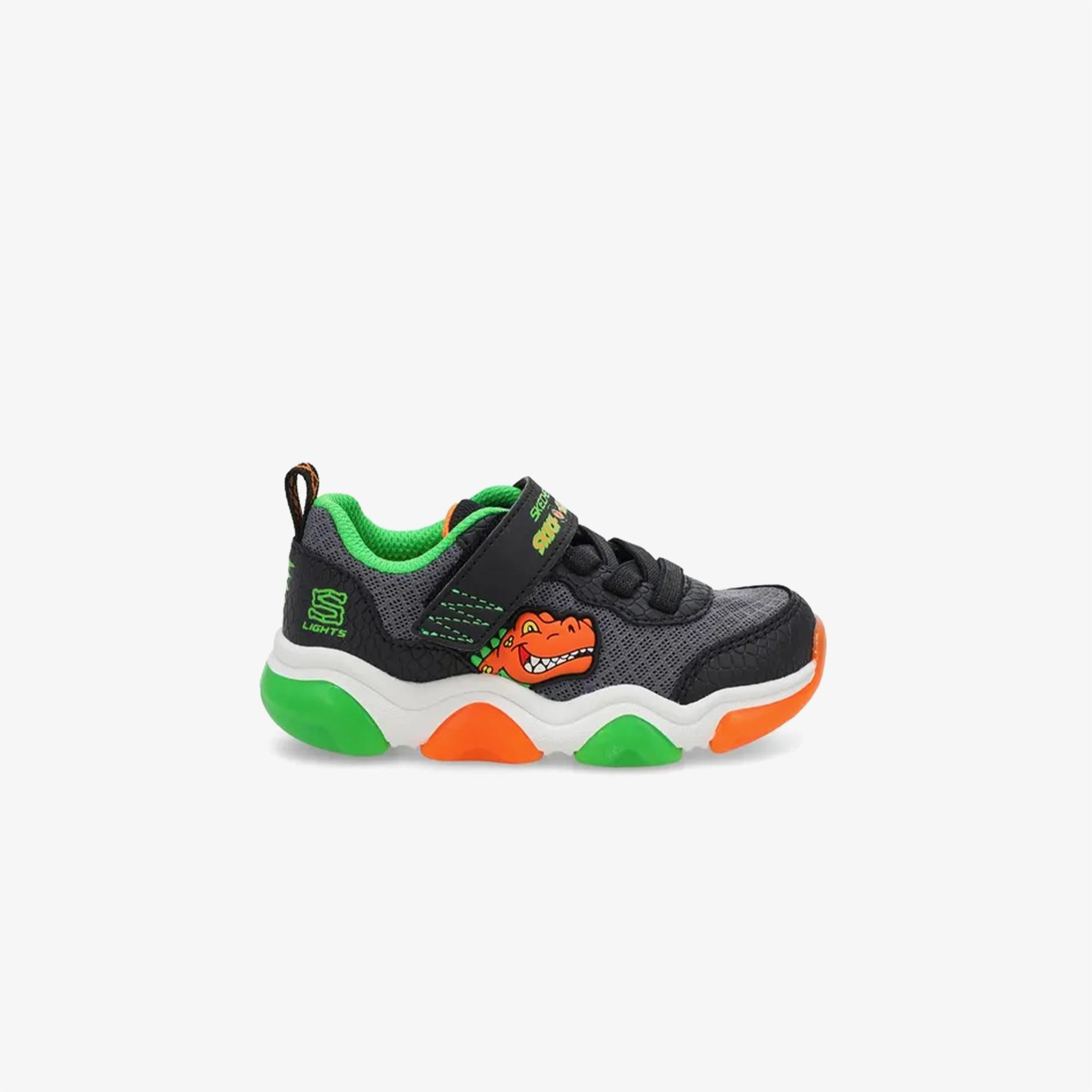 Skechers Mighty Glow 2.0-Dino-Bolt Çocuk Siyah Spor Ayakkabı