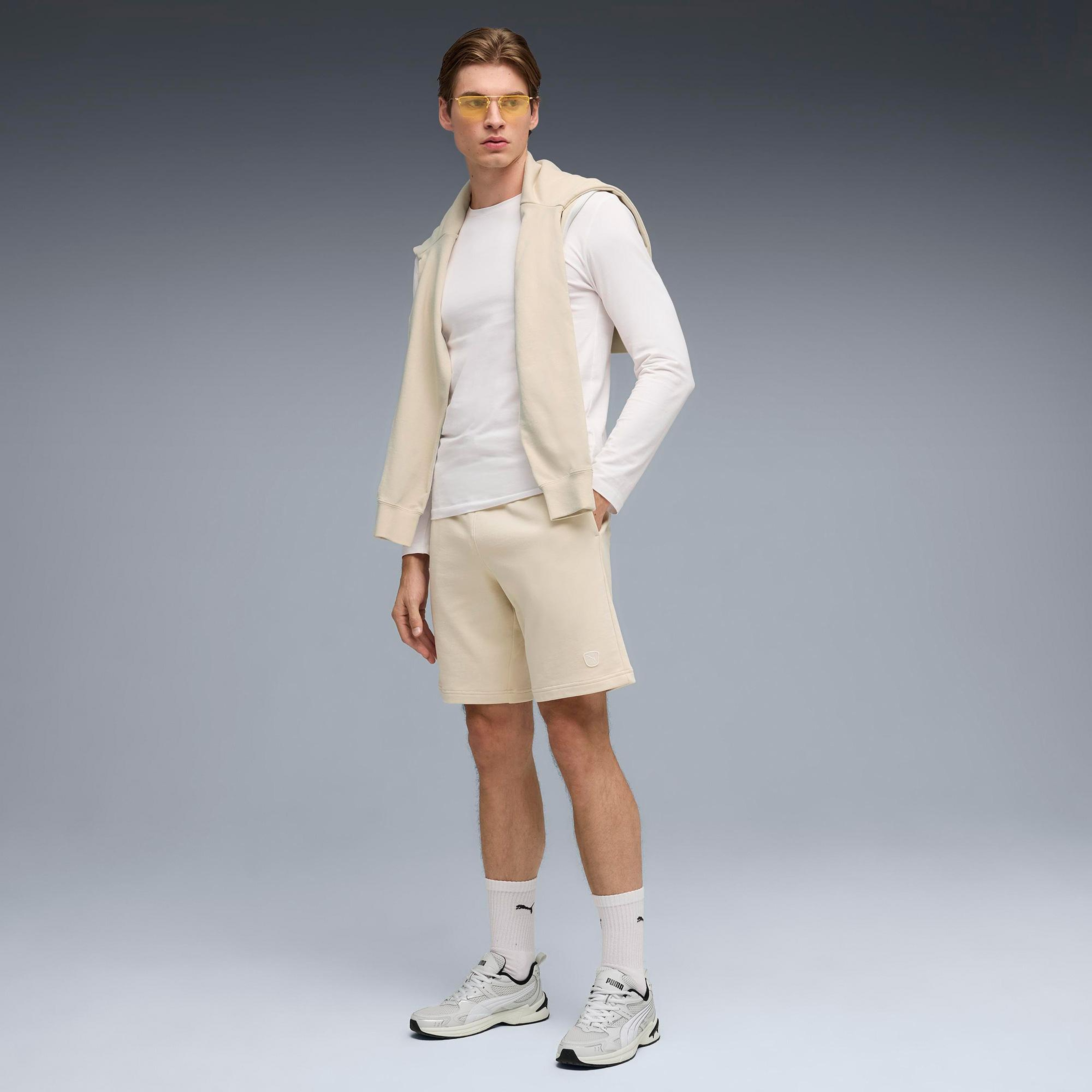 Puma Ess Elevated s 9 Tr Tk Erkek Krem Şort