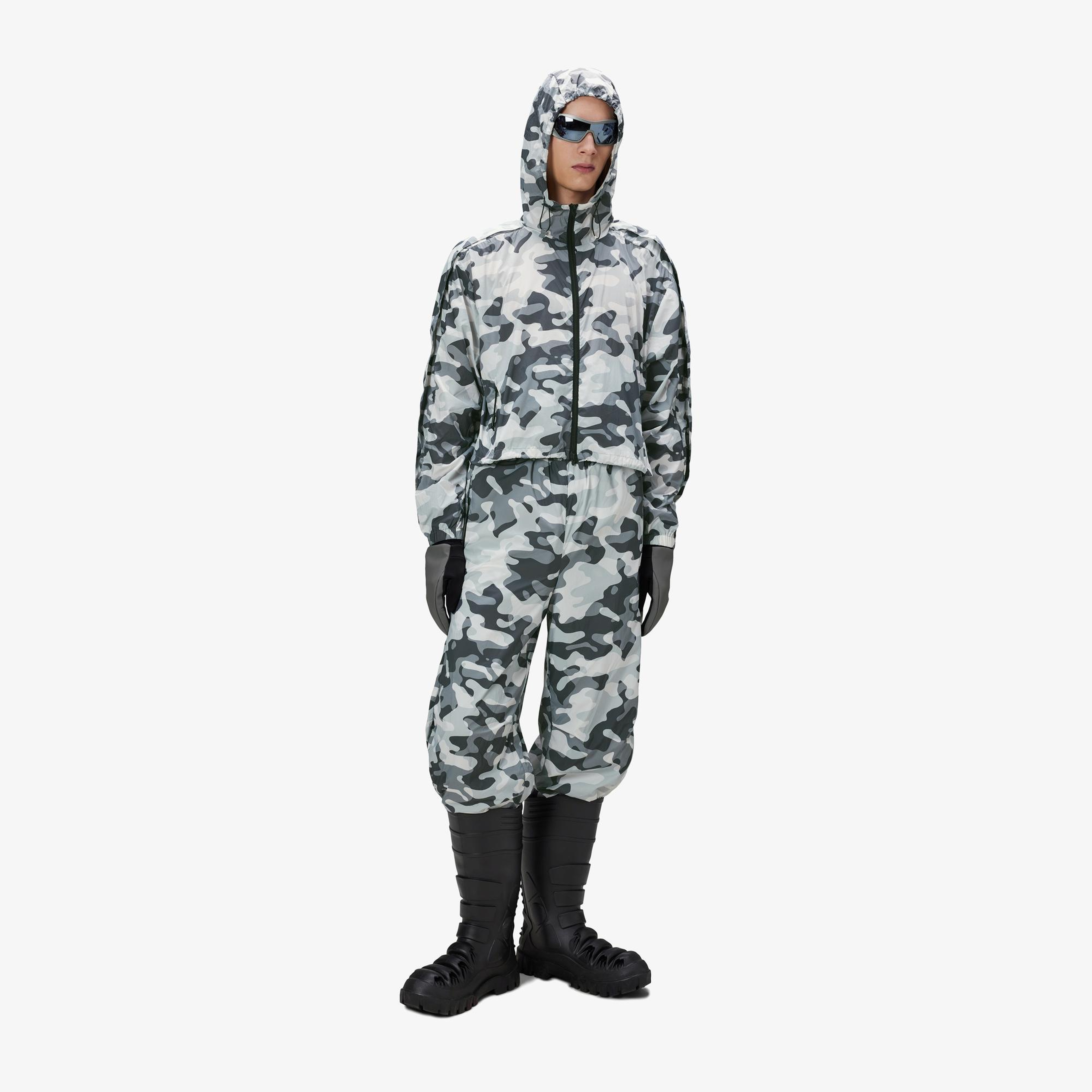 Rains Naha Kadın Gri-Siyah Ceket
