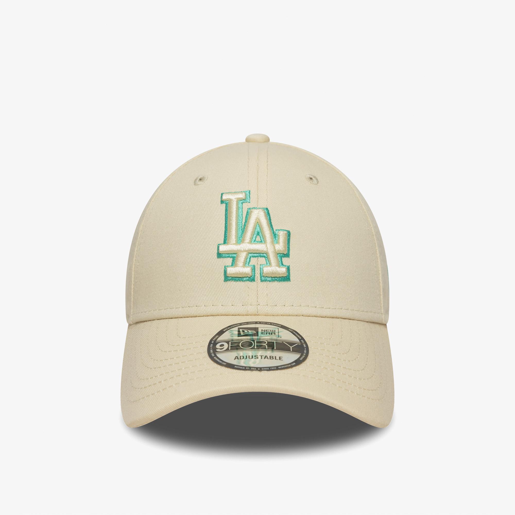 New Era Mlb Slide Patch LA Dodgers Unisex Krem Şapka