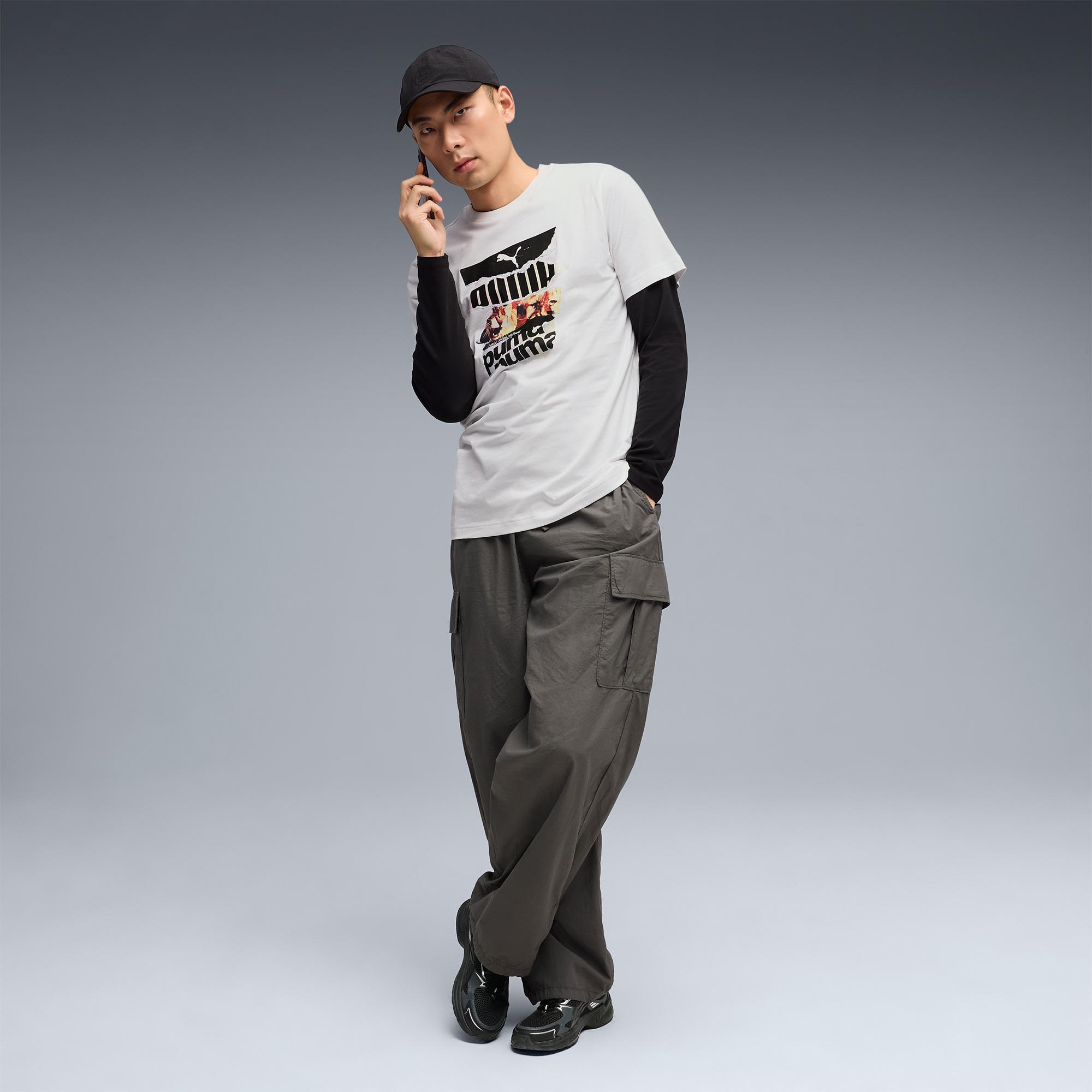 Puma Graphic  Erkek Beyaz T-Shirt