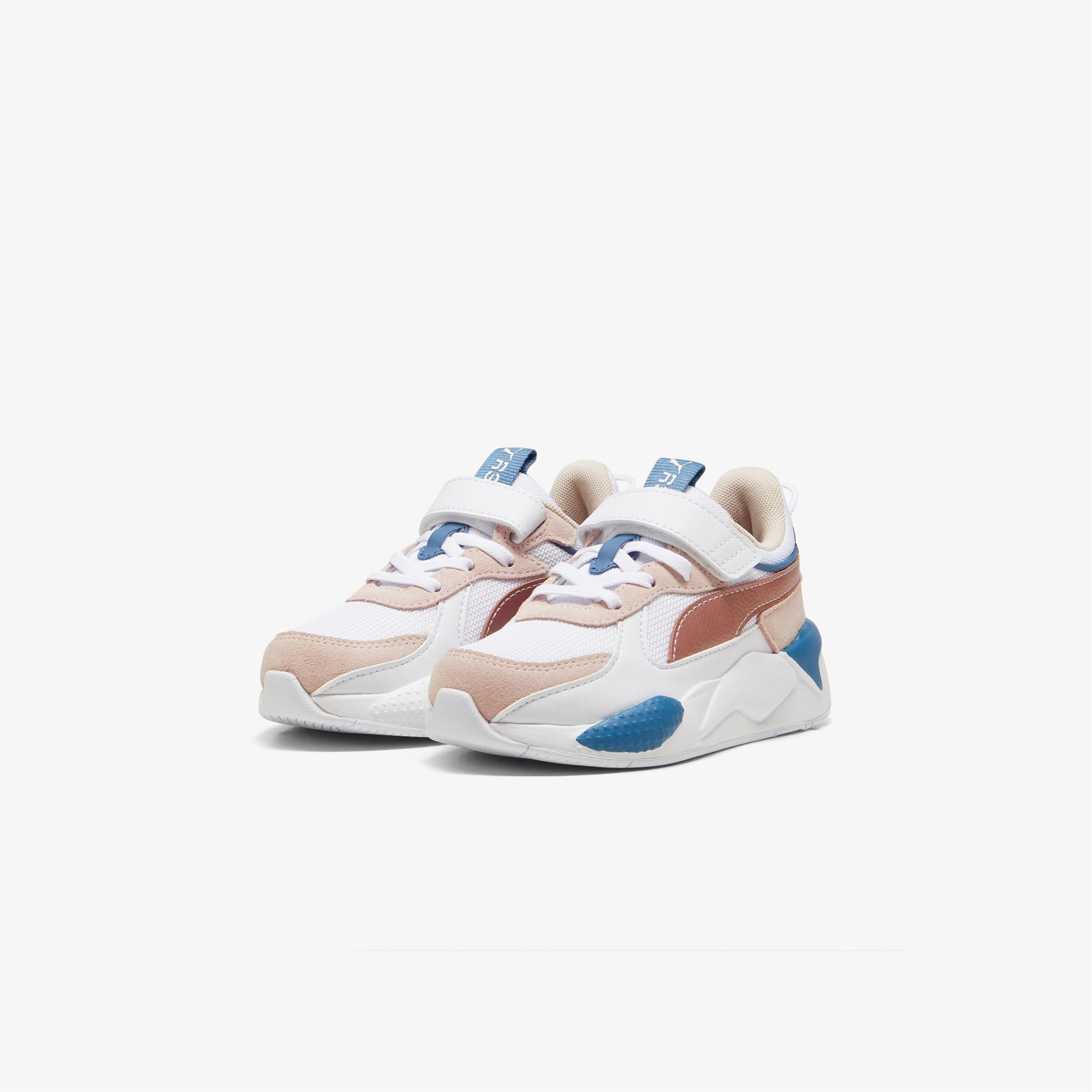 Puma Rs-X Metallic Ac+ Ps Çocuk Beyaz/Pembe Spor Ayakkabı