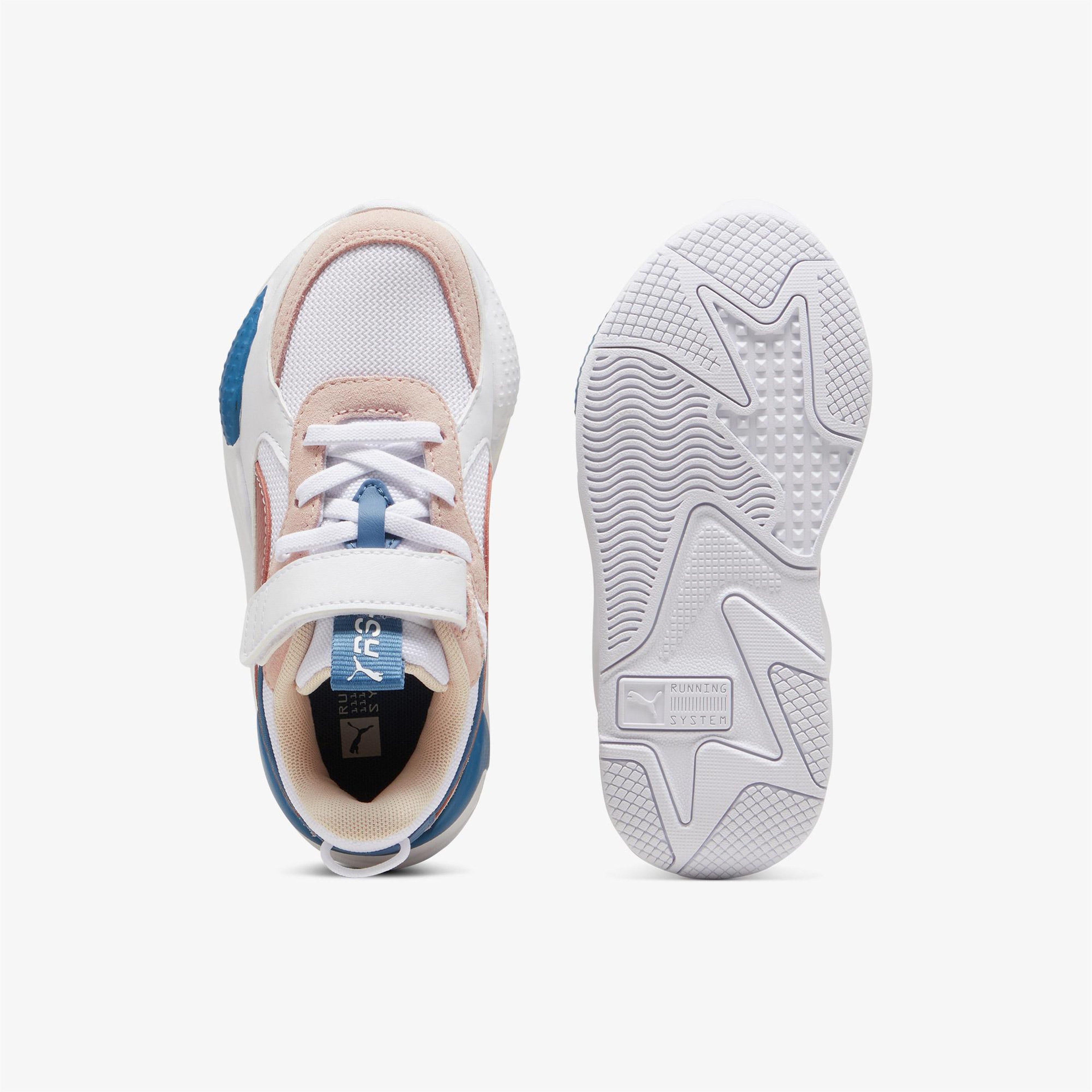 Puma Rs-X Metallic Ac+ Ps Çocuk Beyaz/Pembe Spor Ayakkabı