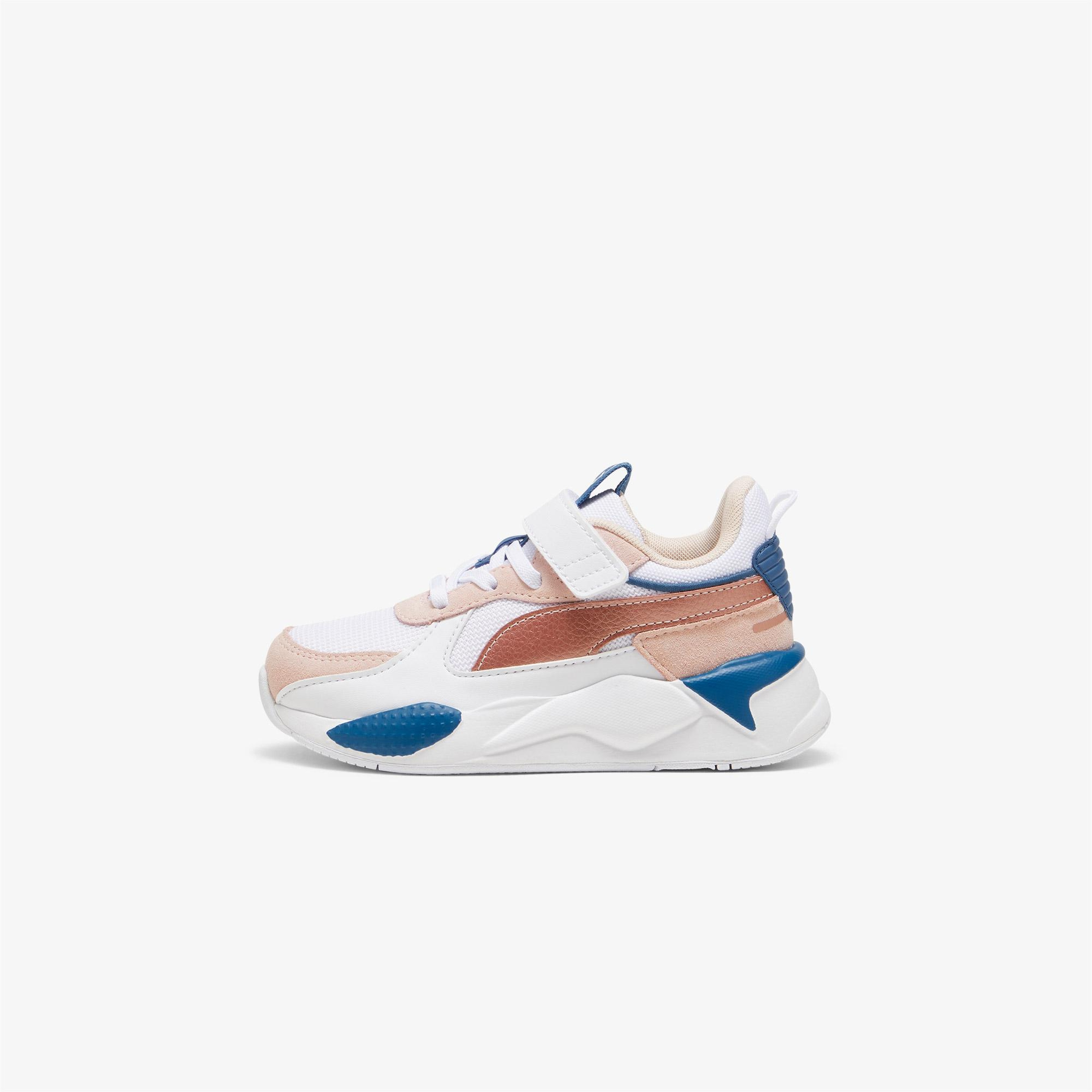Puma Rs-X Metallic Ac+ Ps Çocuk Beyaz/Pembe Spor Ayakkabı
