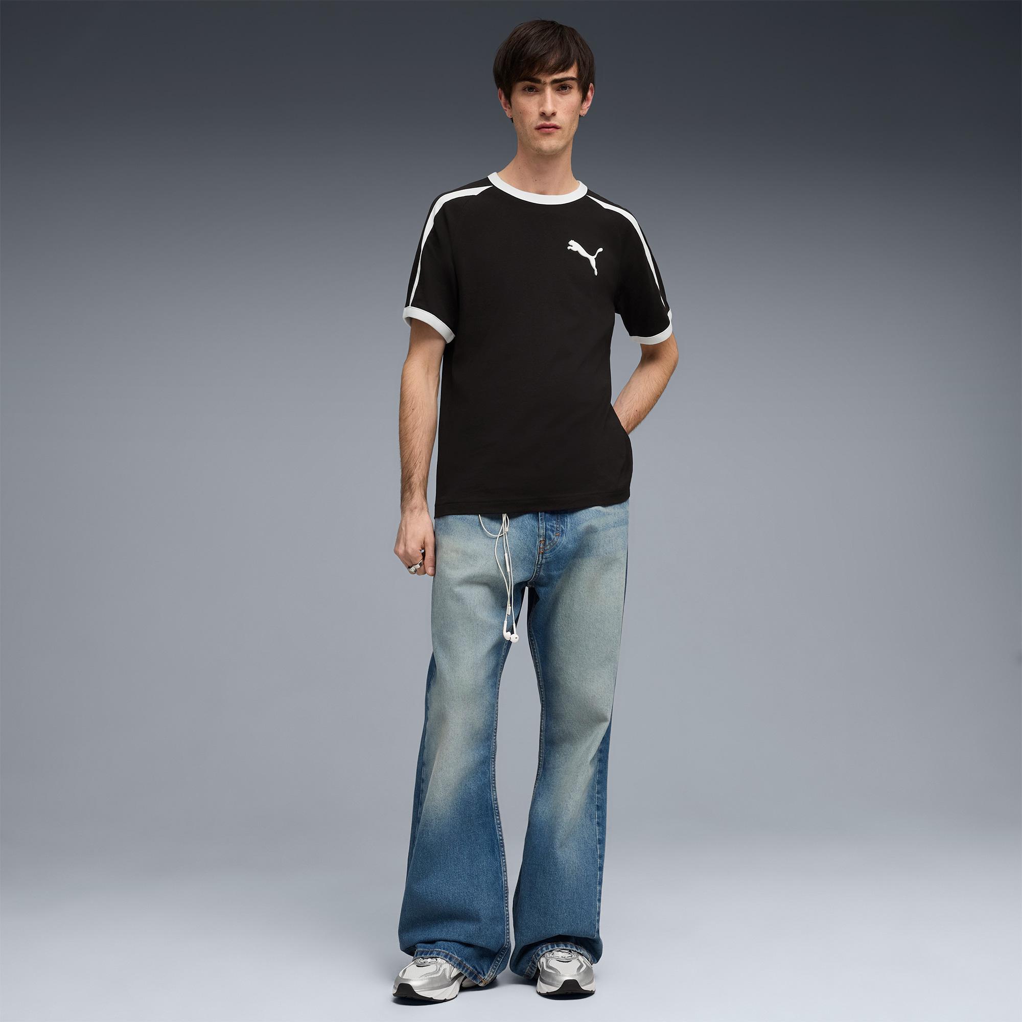 Puma T7 Ringer  Erkek Siyah T-Shirt