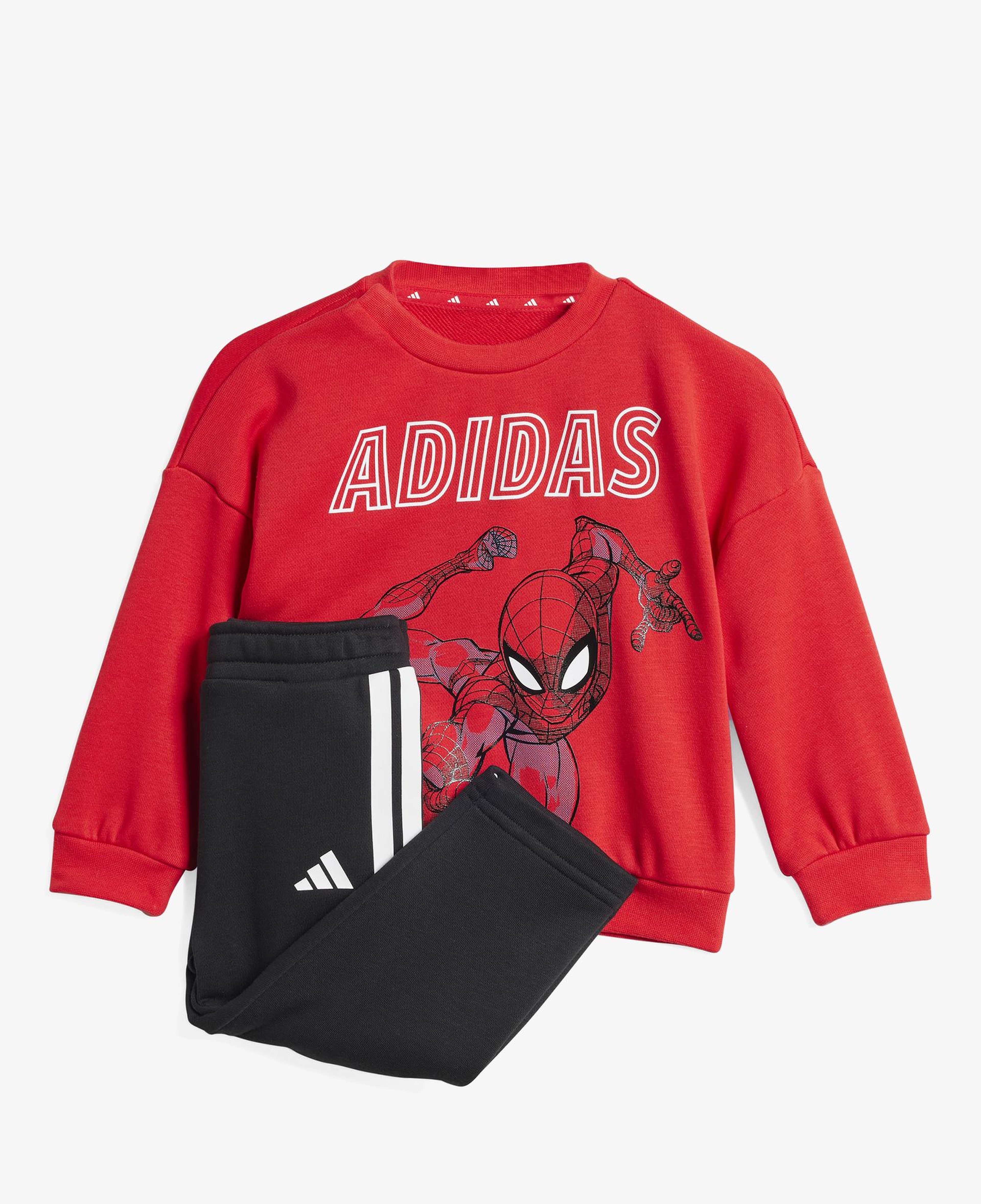 adidas X Marvel Spiderman Bebek Siyah/Kırmızı Eşofman Takımı