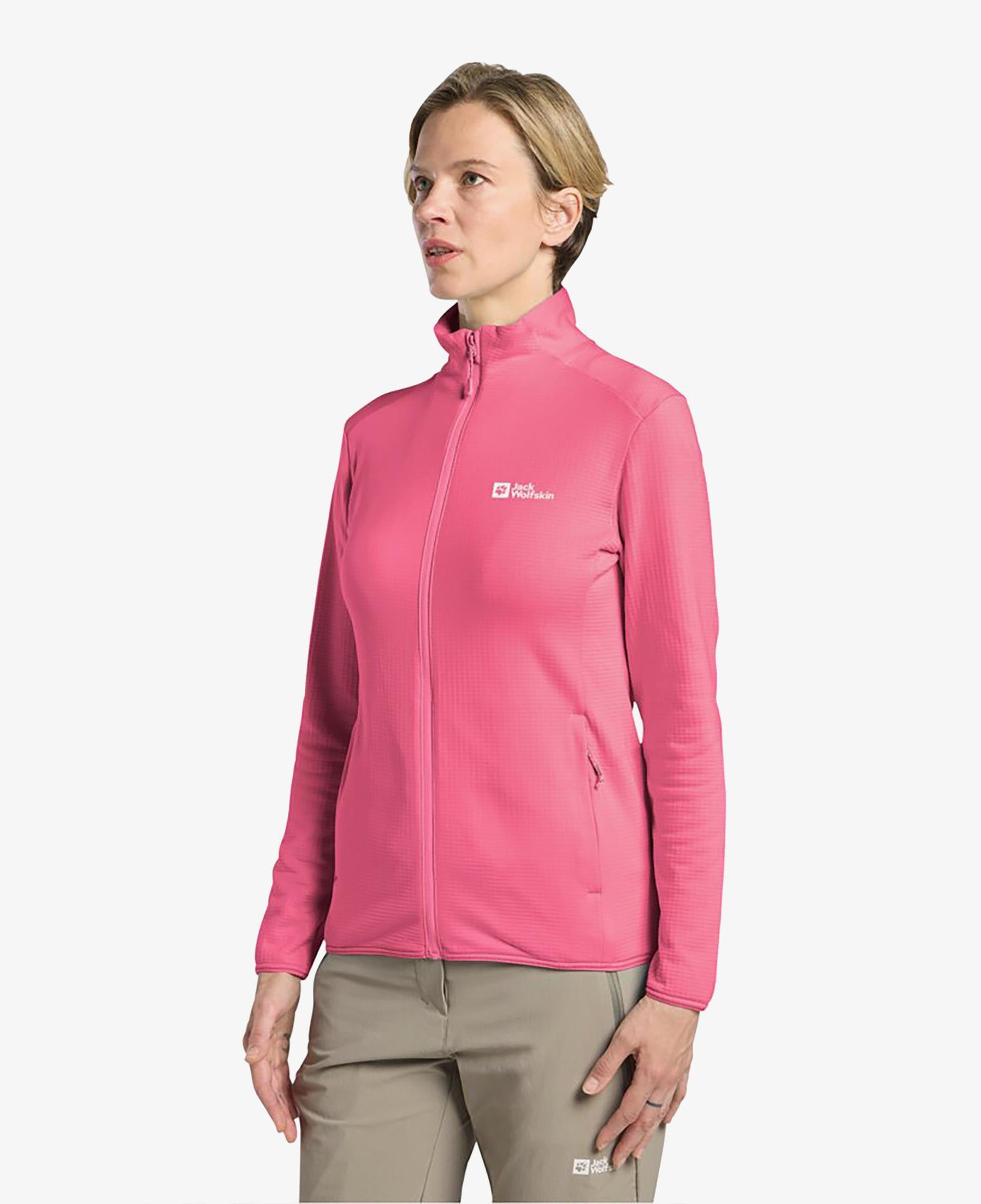 Jack Wolfskin Kolbenberg Full Zipped Kadın Pembe Ceket