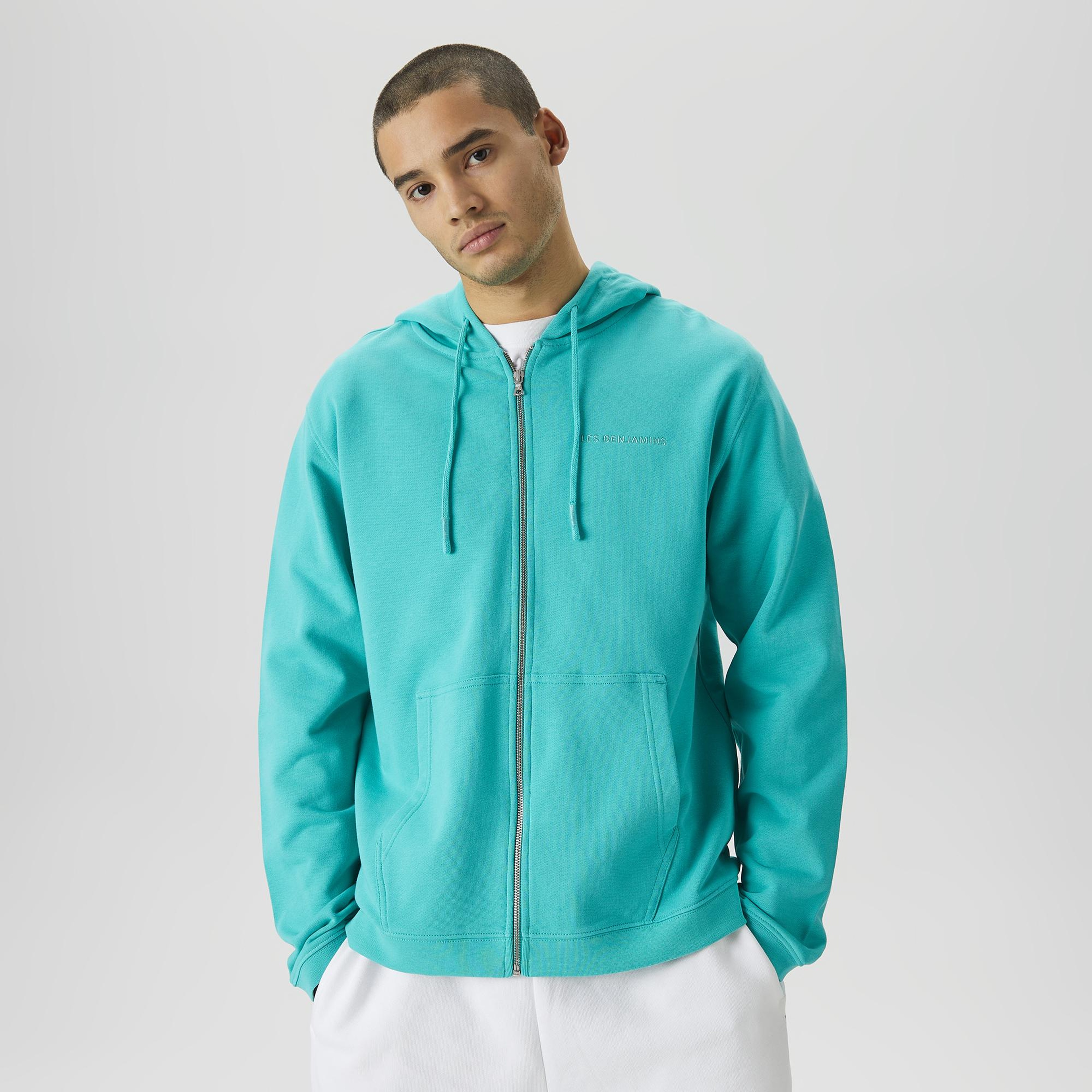 Les Benjamins Essential Erkek Yeşil Hoodie