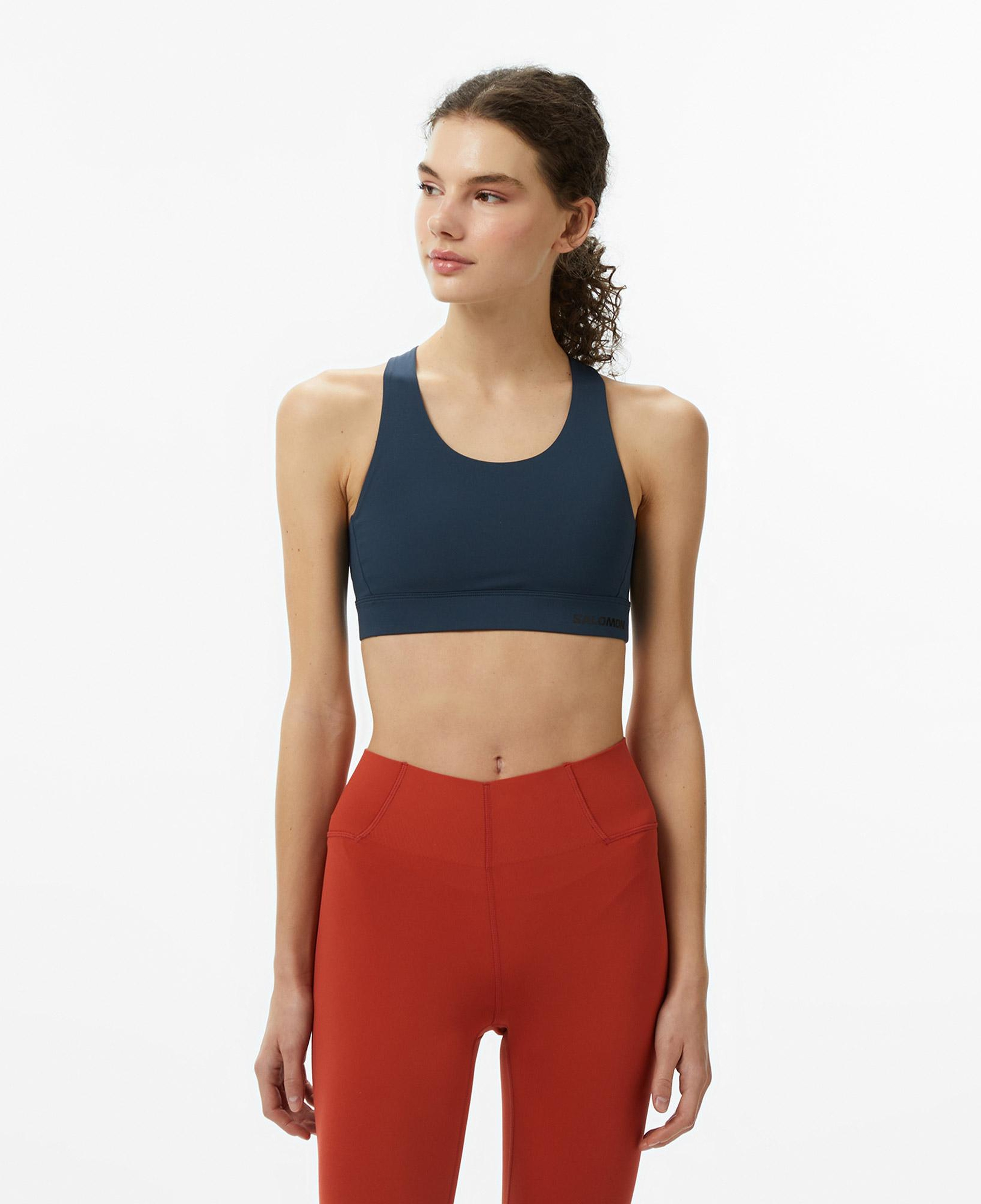 Salomon Cross Run Kadın Gri Antrenman Bra