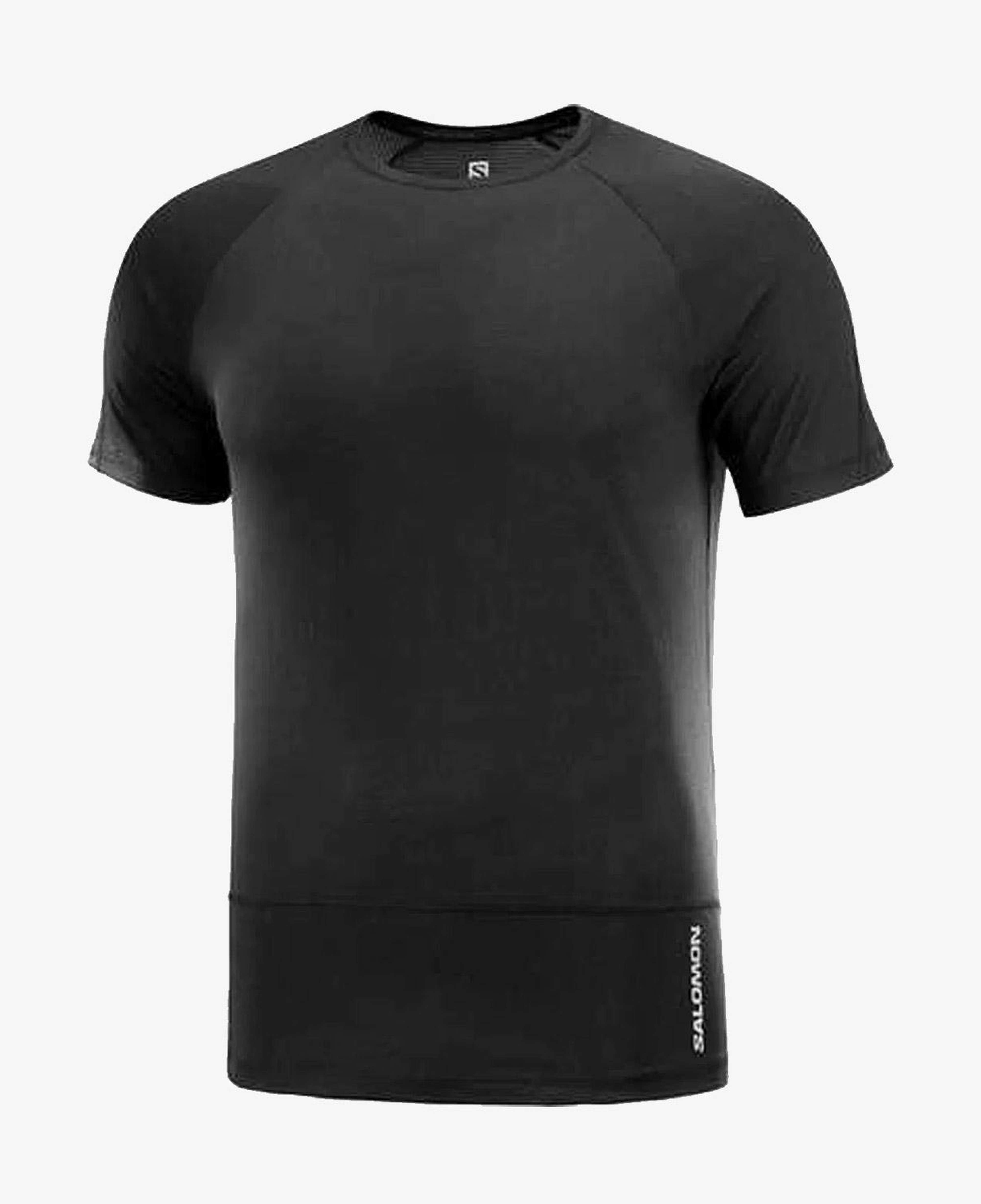 Salomon Cross Run Erkek Siyah Koşu T-Shirt