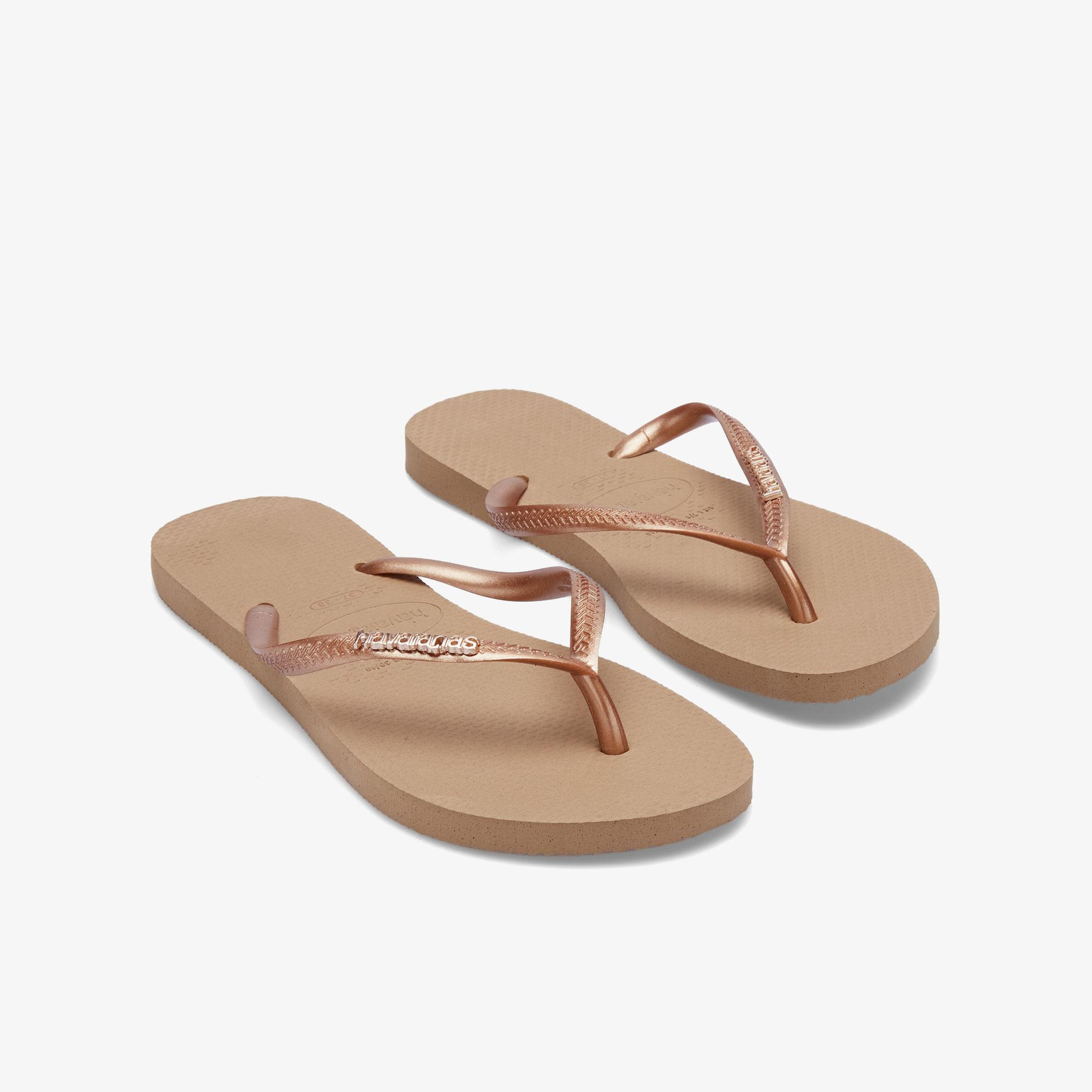 Havaianas Slim Logo Kadın Pembe Terlik