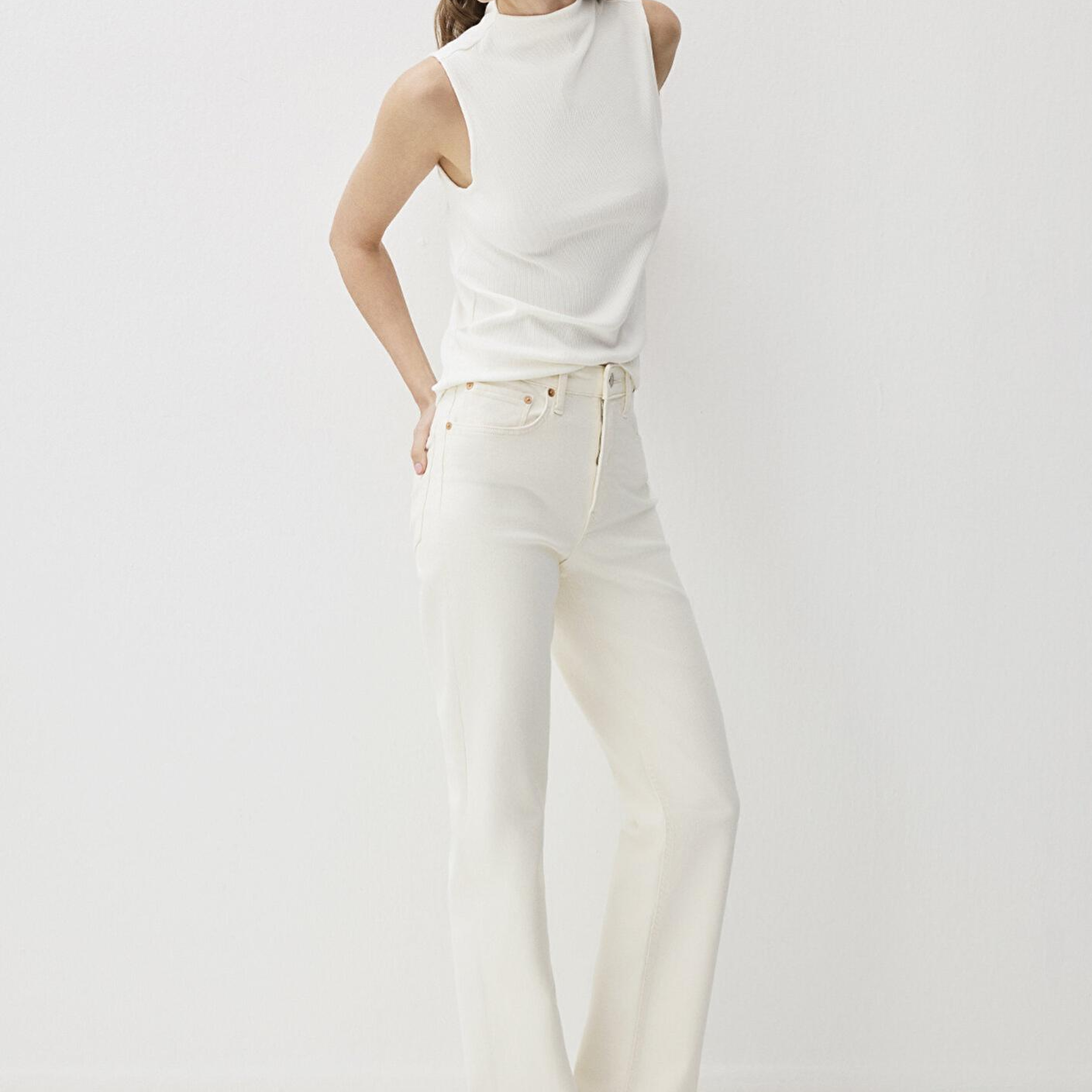 Mavi Sky Classic Denim Ekru Jean Pantolon 1010627-88689