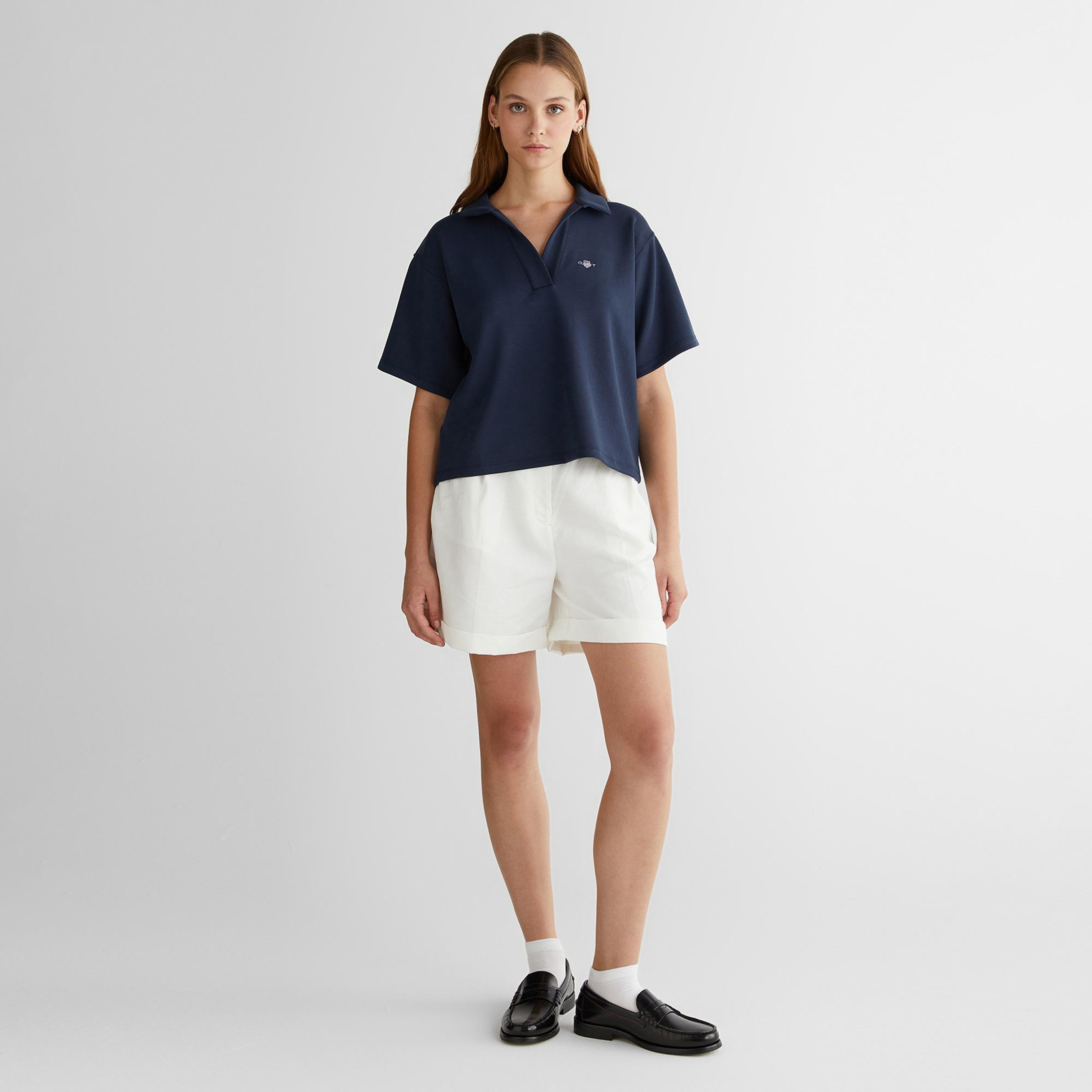 GANT Kadın Lacivert Logolu Polo