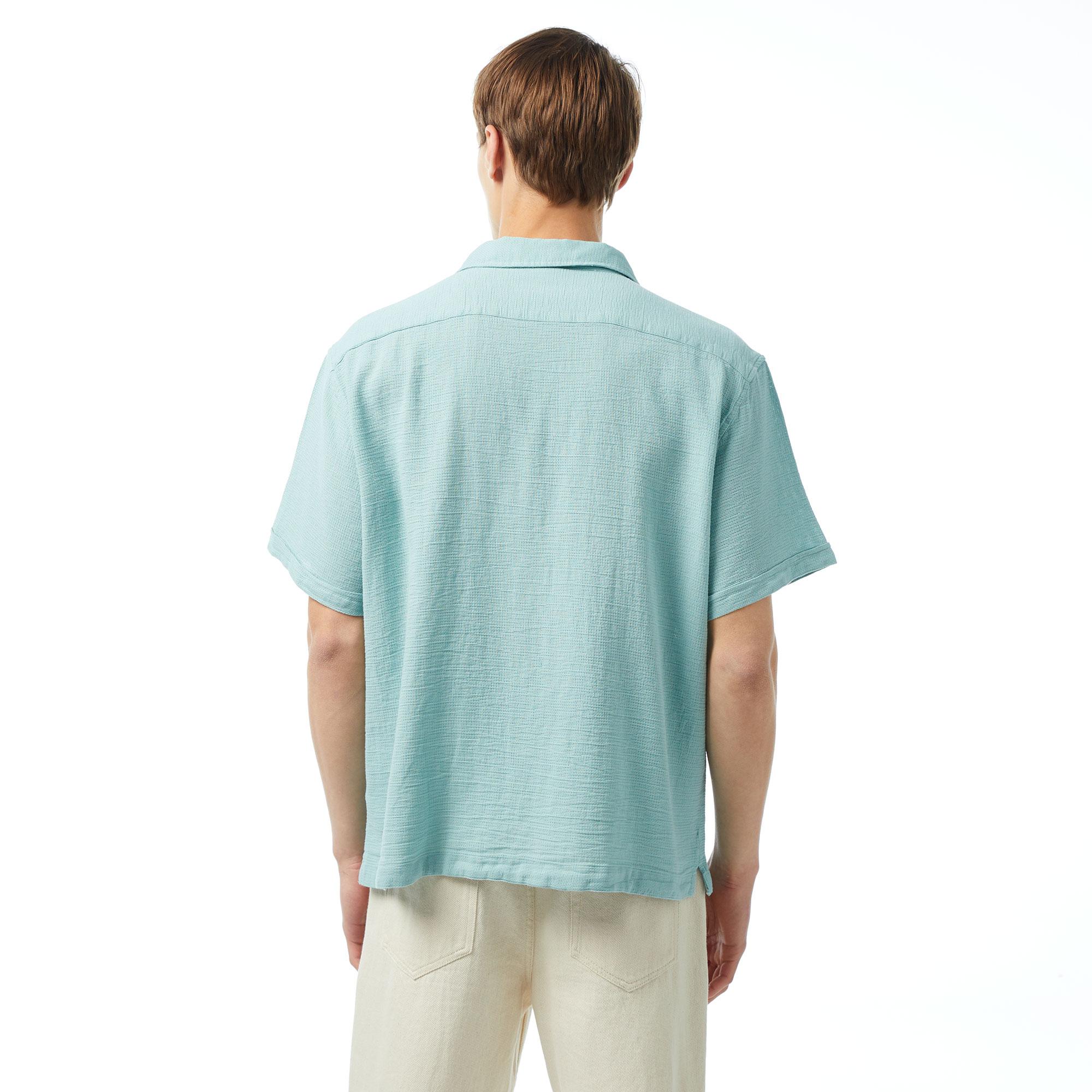 UNITED4 Oversize Erkek Mavi Gömlek