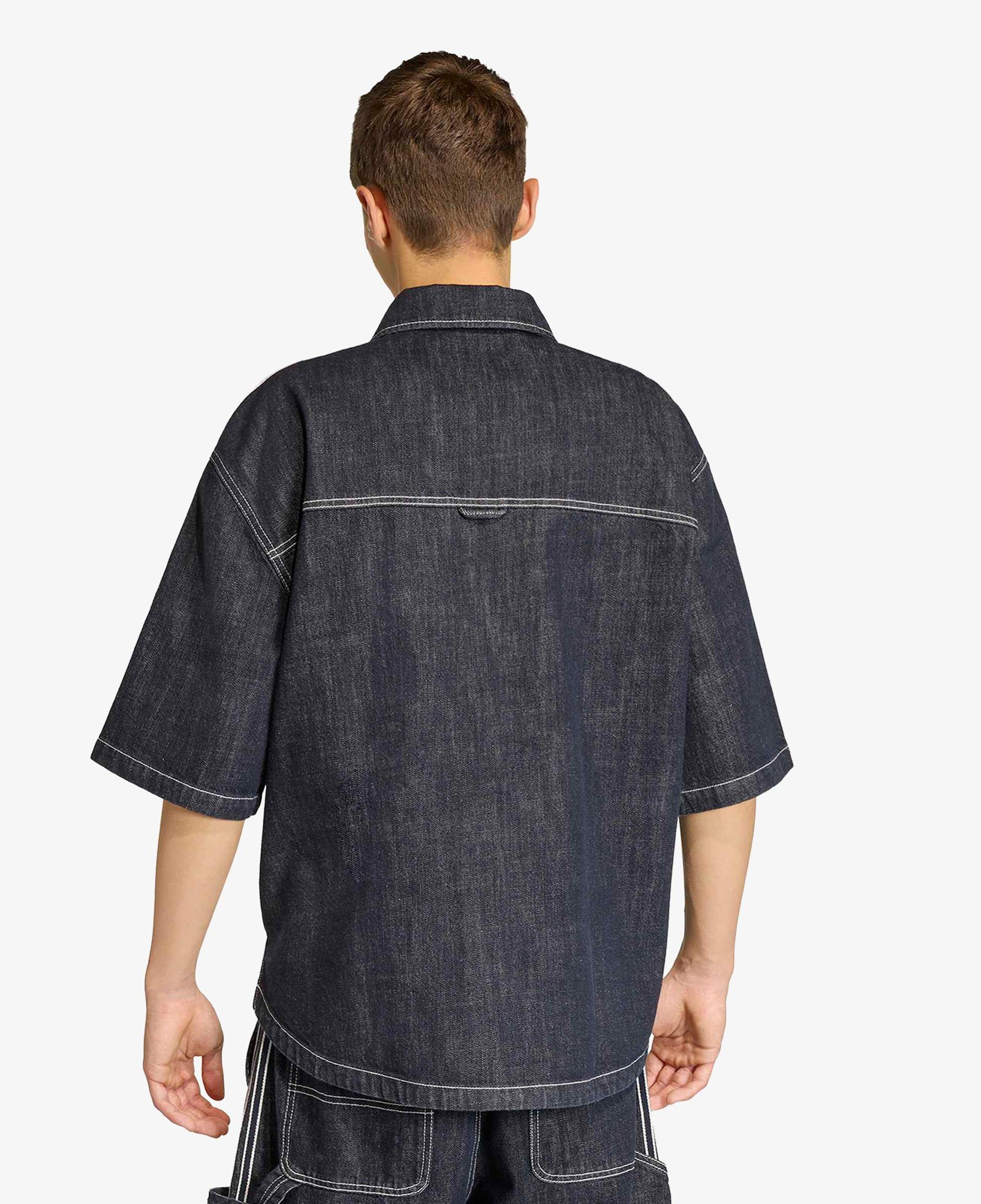 adidas Denim Button Up Erkek Mavi Gömlek
