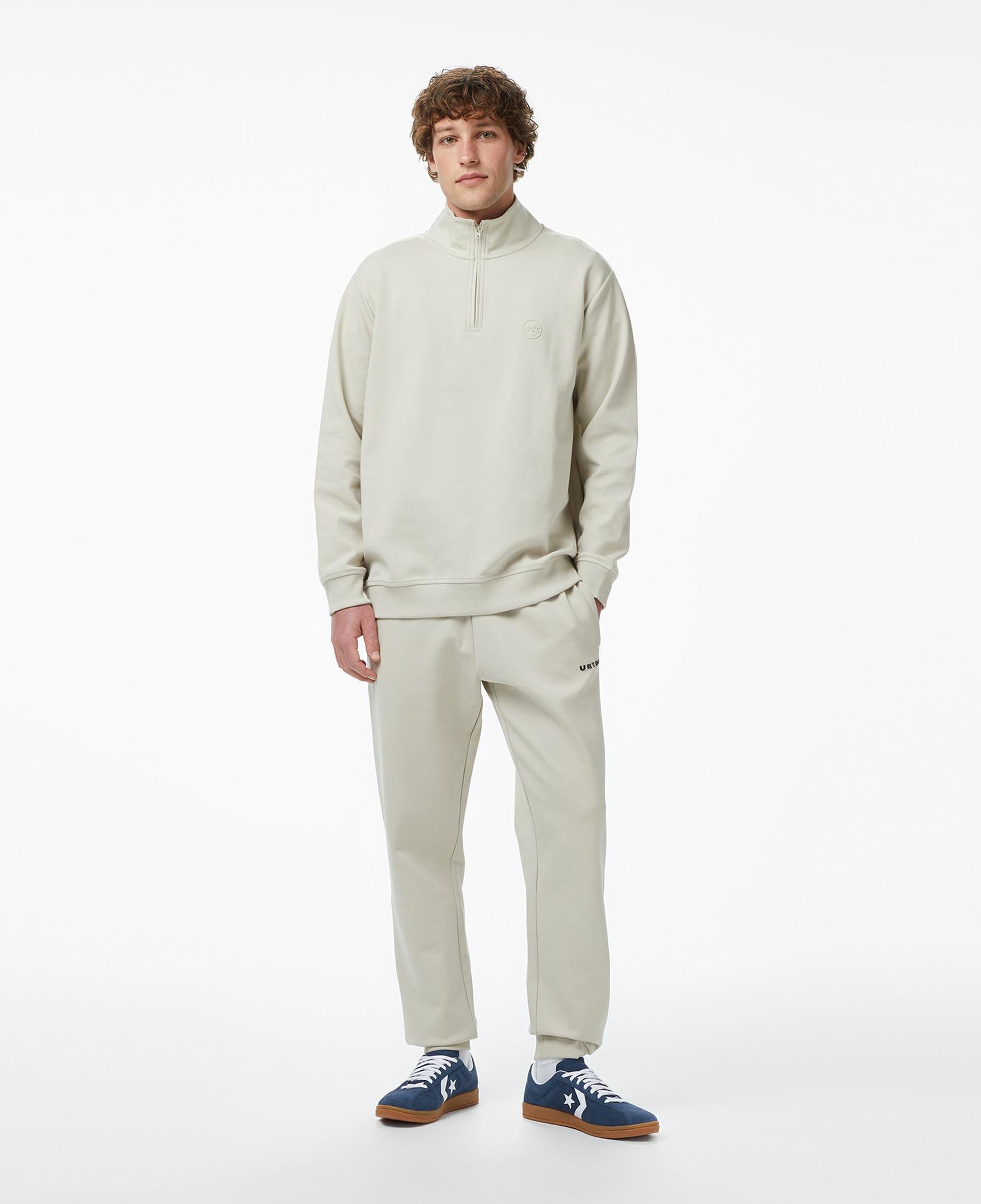 UNITED4 Regular Fit Erkek Krem Sweatshirt