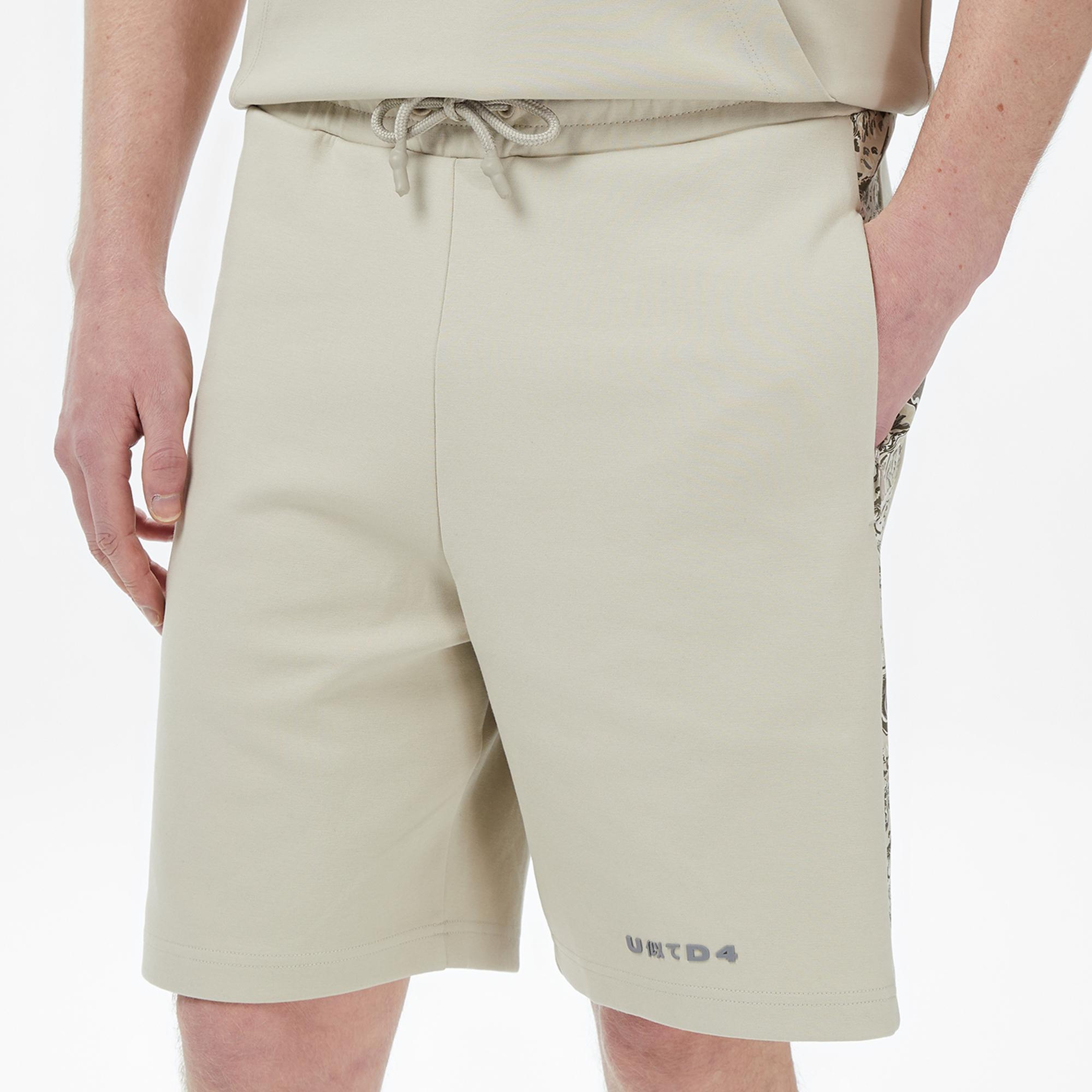 UNITED4 Regular Fit Erkek Krem Şort