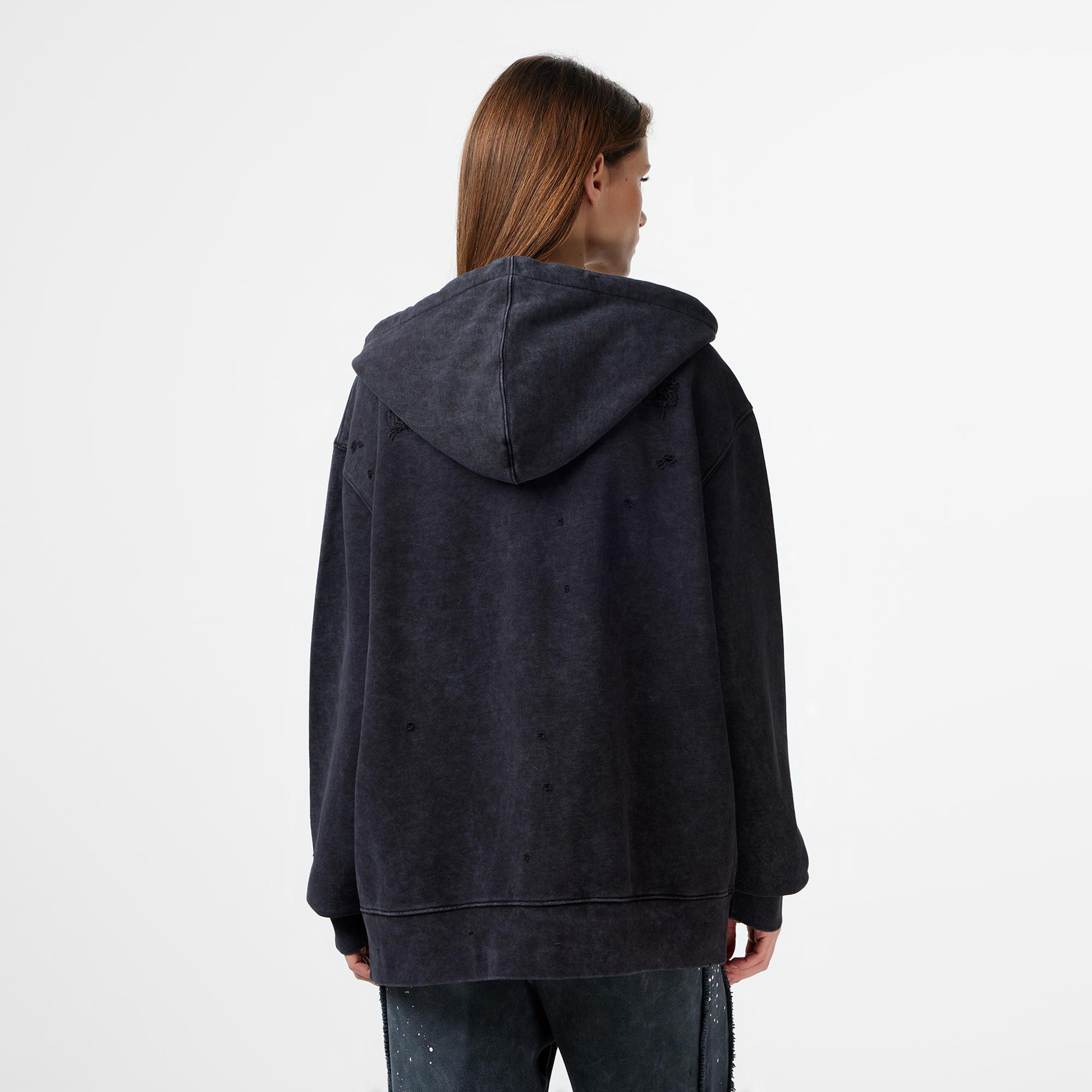 Les Benjamins Regular Fit Kadın Siyah Sweatshirt