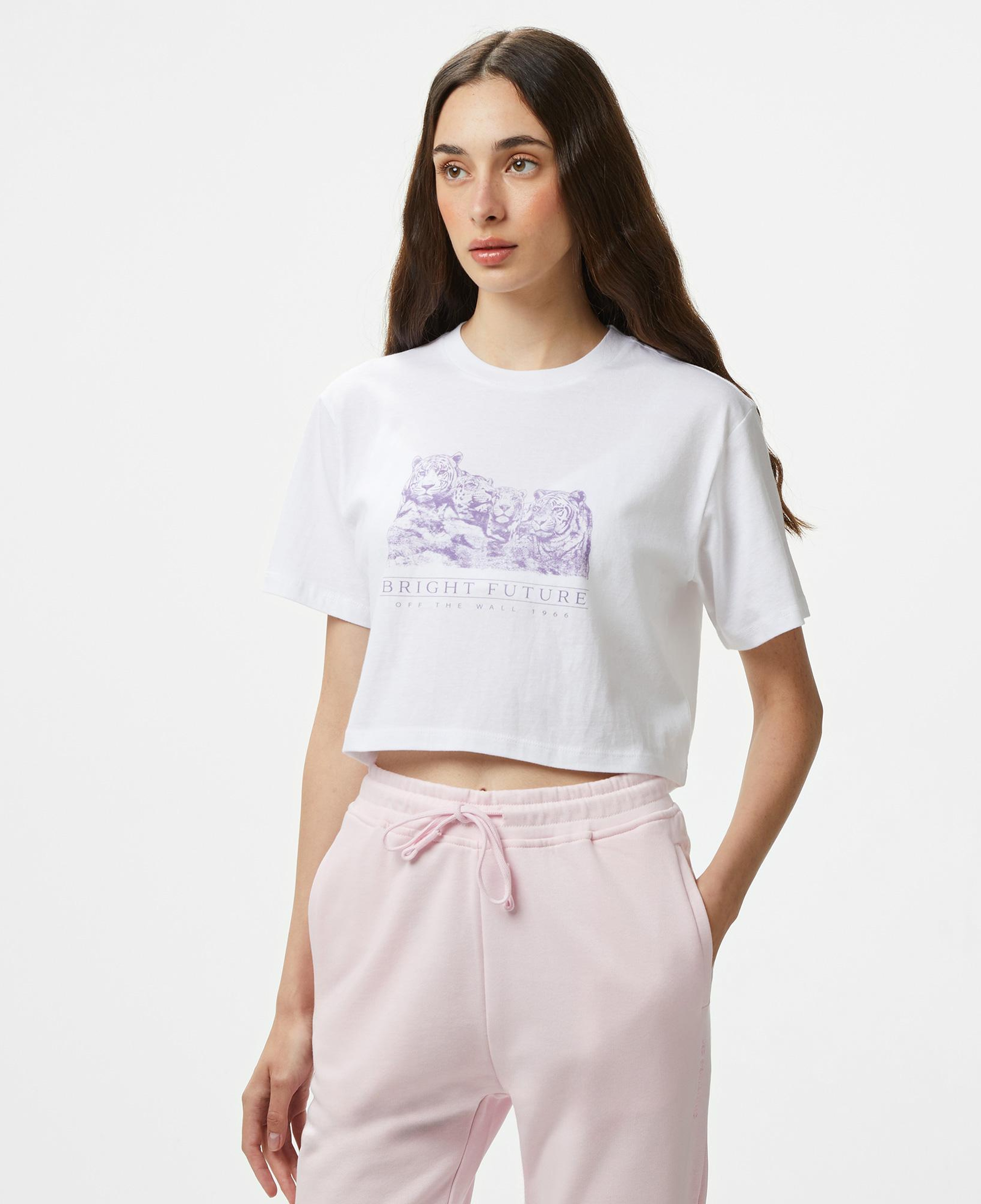 Vans Bright Future Relaxed Crop Ss Çocuk Beyaz T-Shirt
