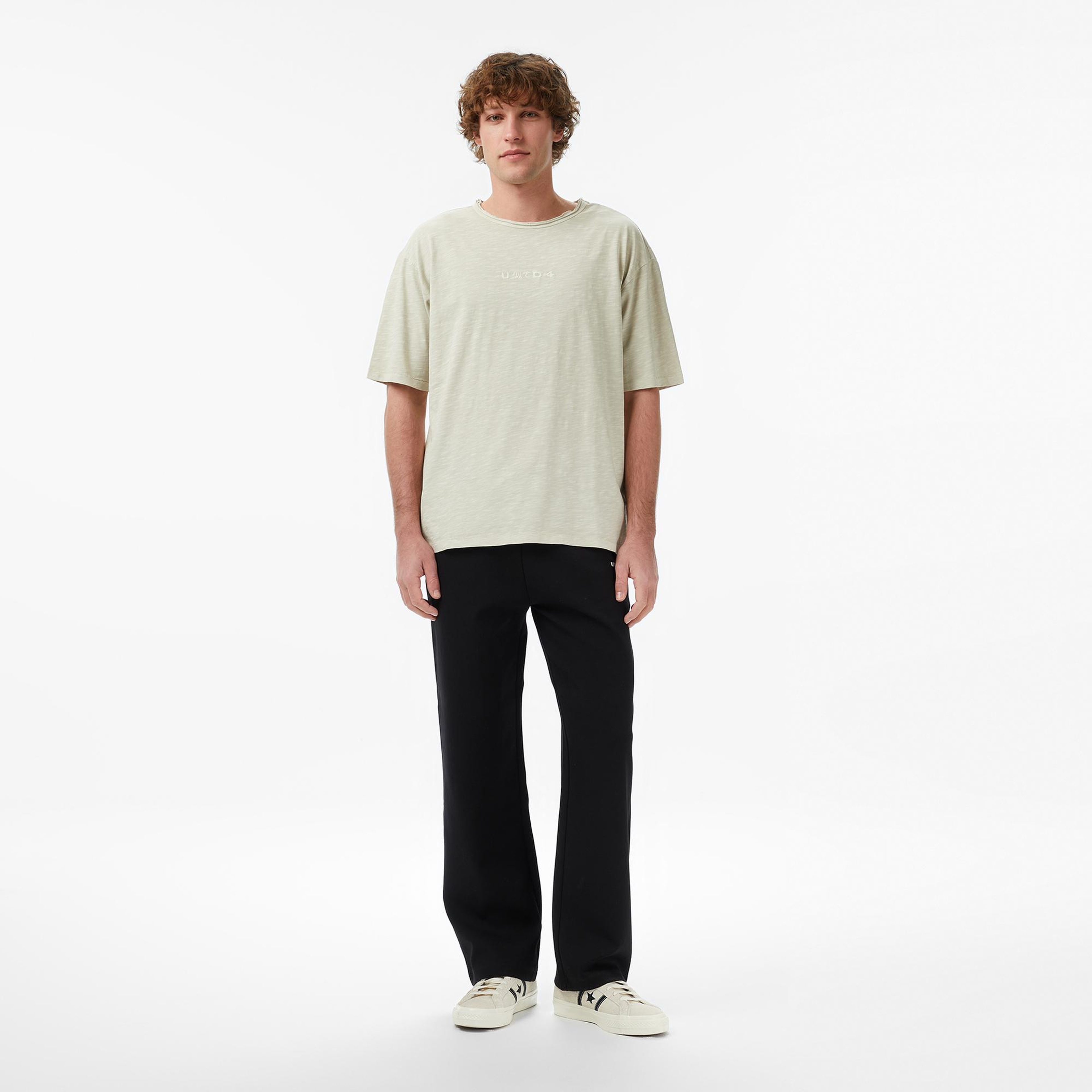 UNITED4 Regular Fit Erkek Krem T-Shirt