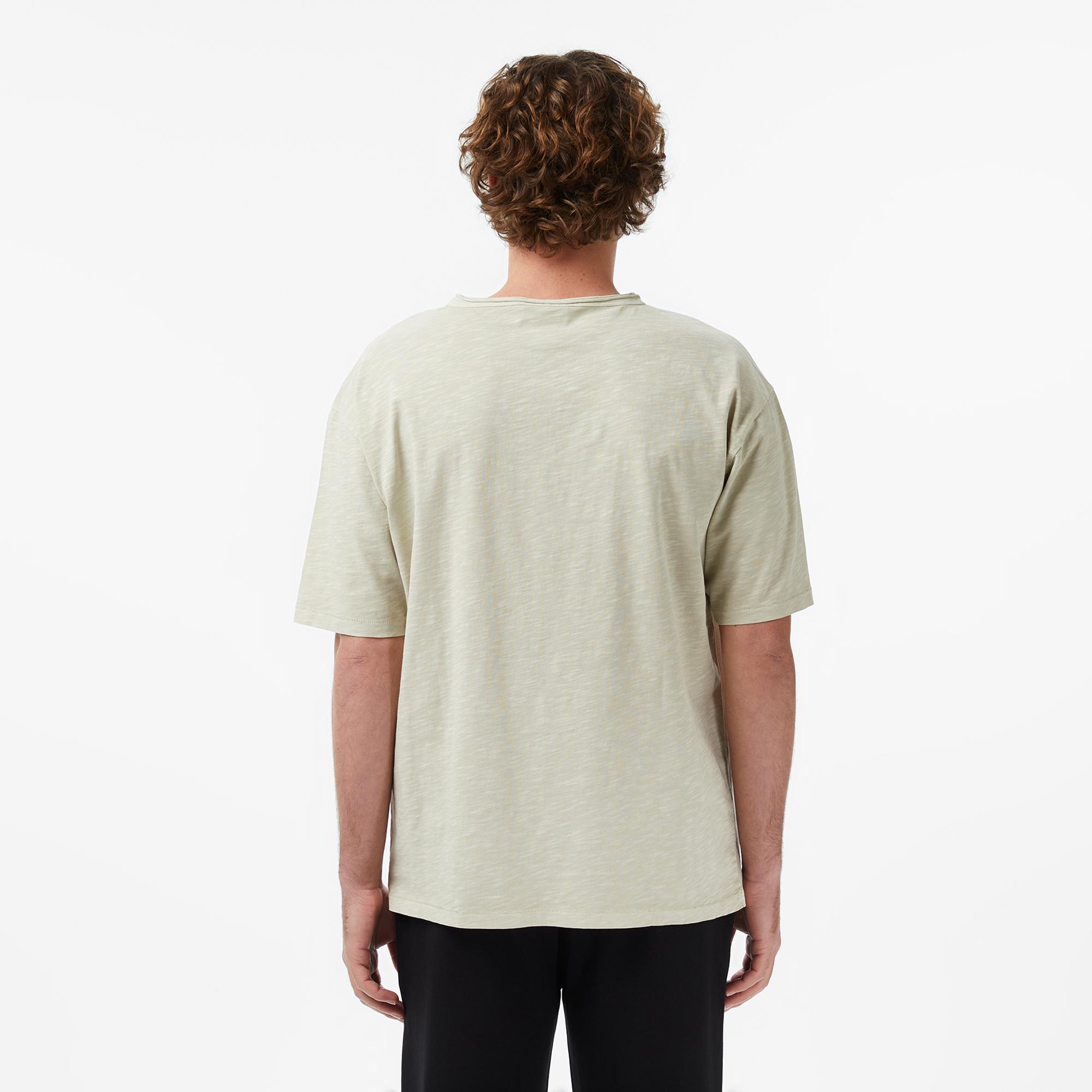 UNITED4 Regular Fit Erkek Krem T-Shirt