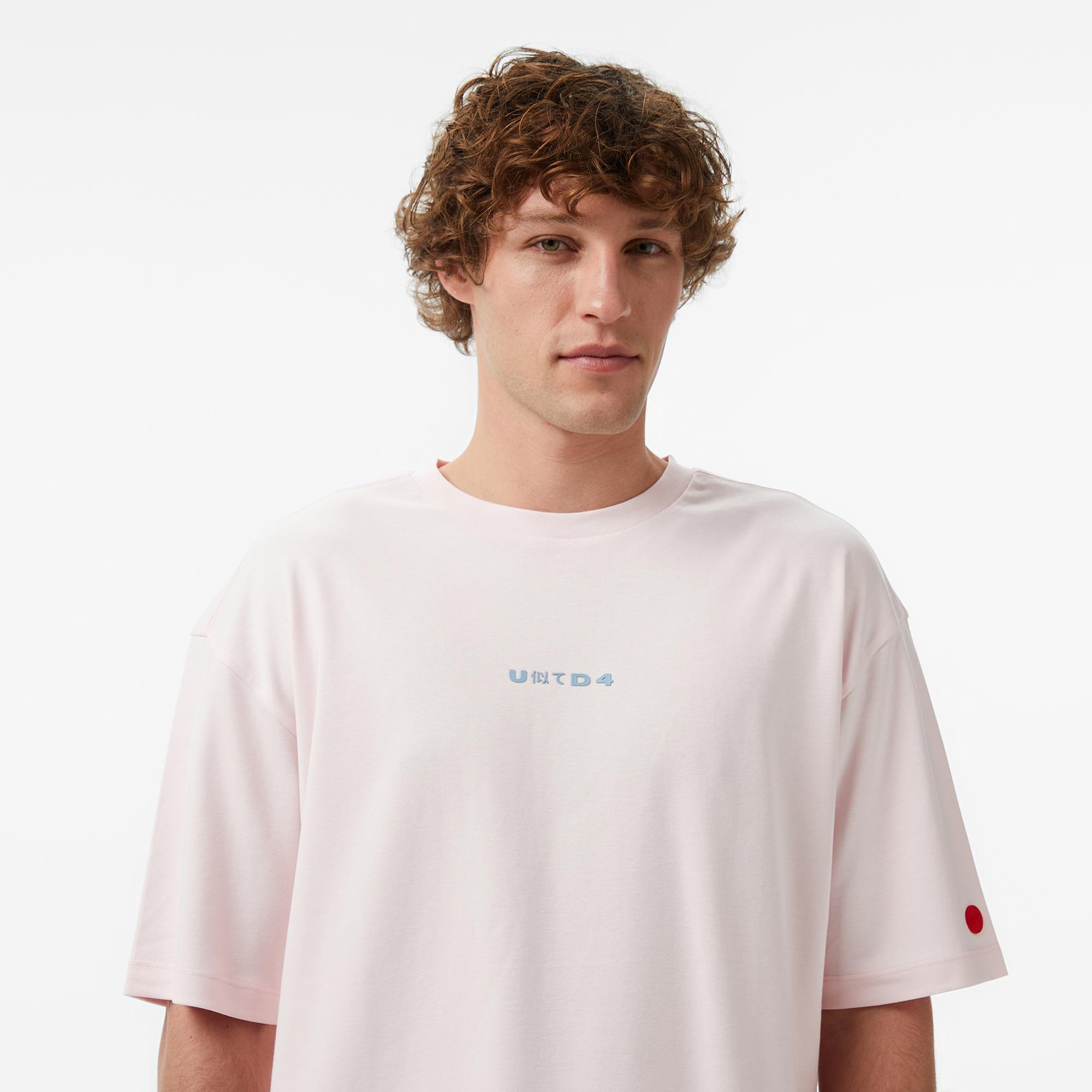 UNITED4 Regular Fit Erkek Pembe T-Shirt