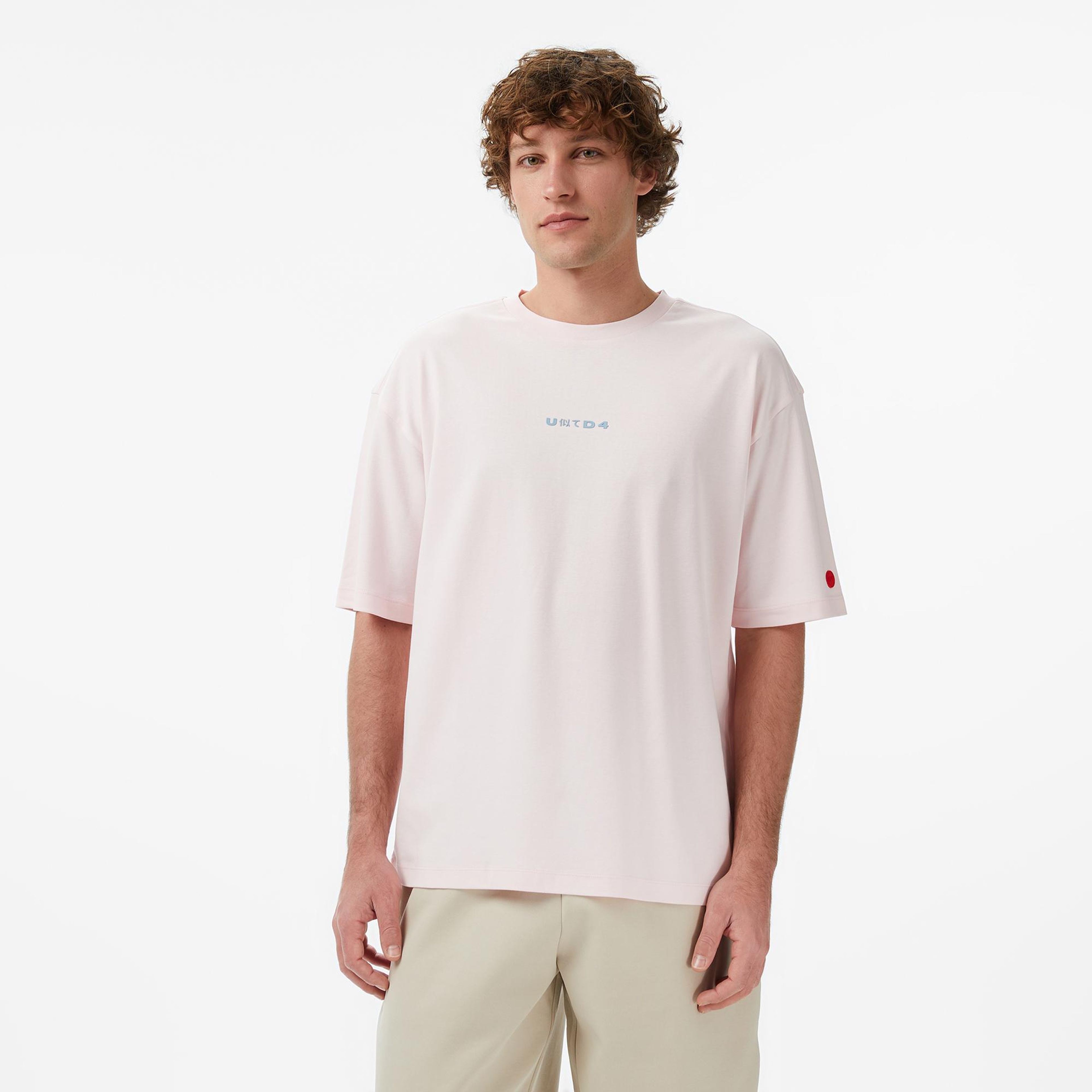 UNITED4 Regular Fit Erkek Pembe T-Shirt