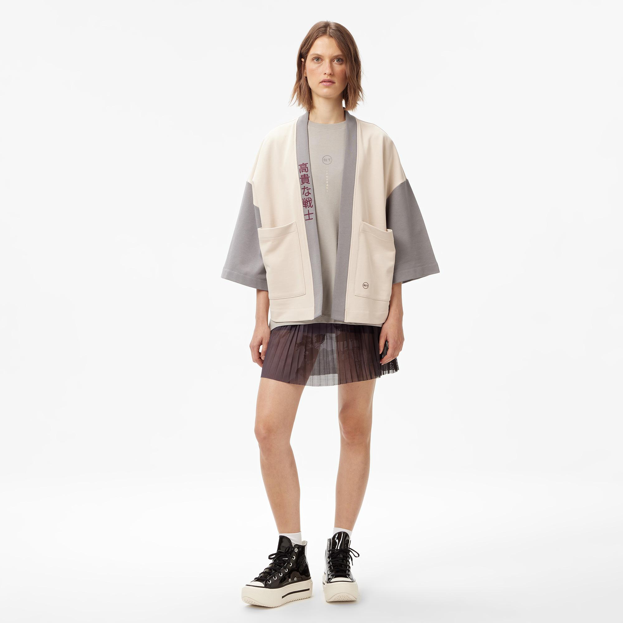 UNITED4 Kadın Bej Kimono