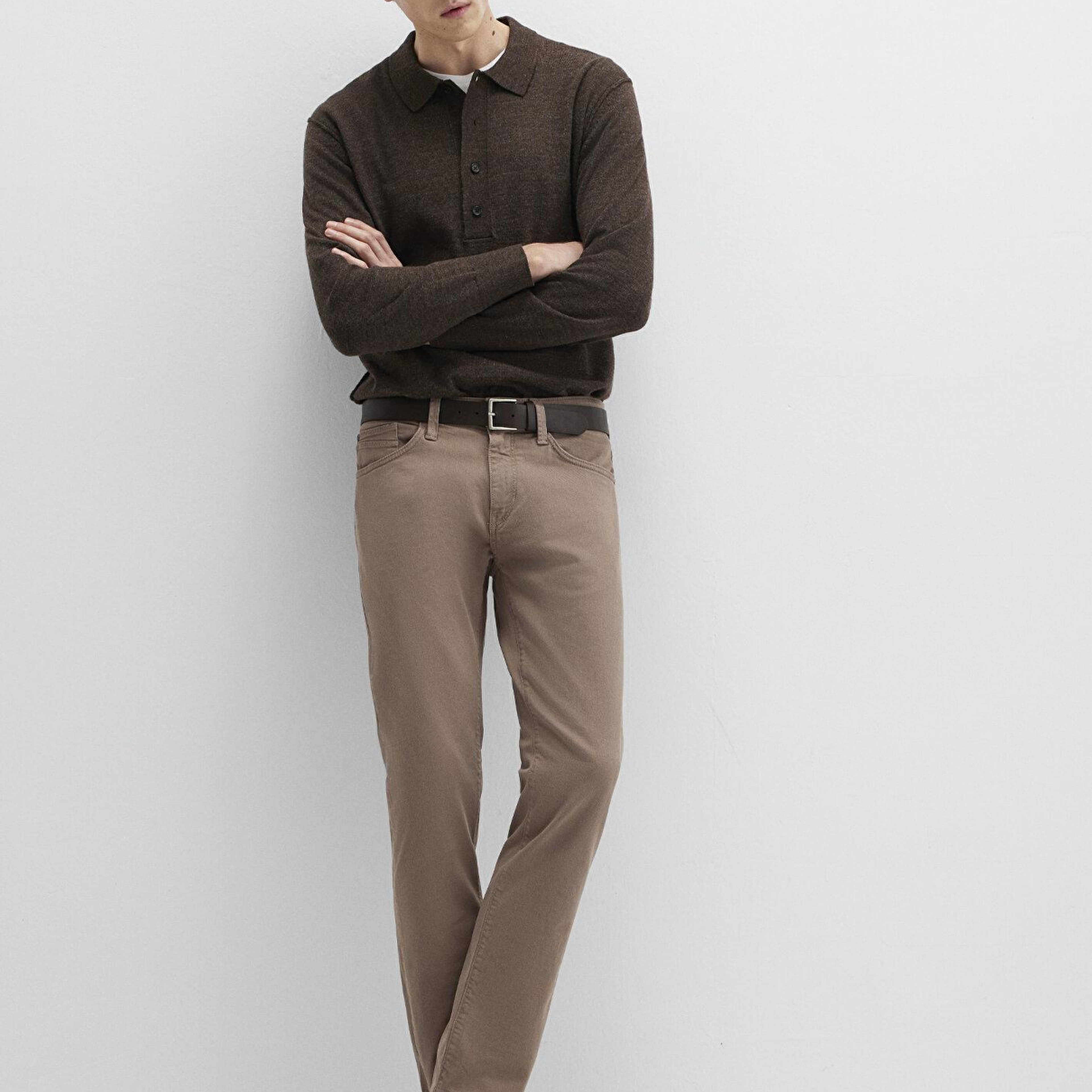 Mavi Marcus Kahverengi Comfort Gabardin Pantolon 0035189452