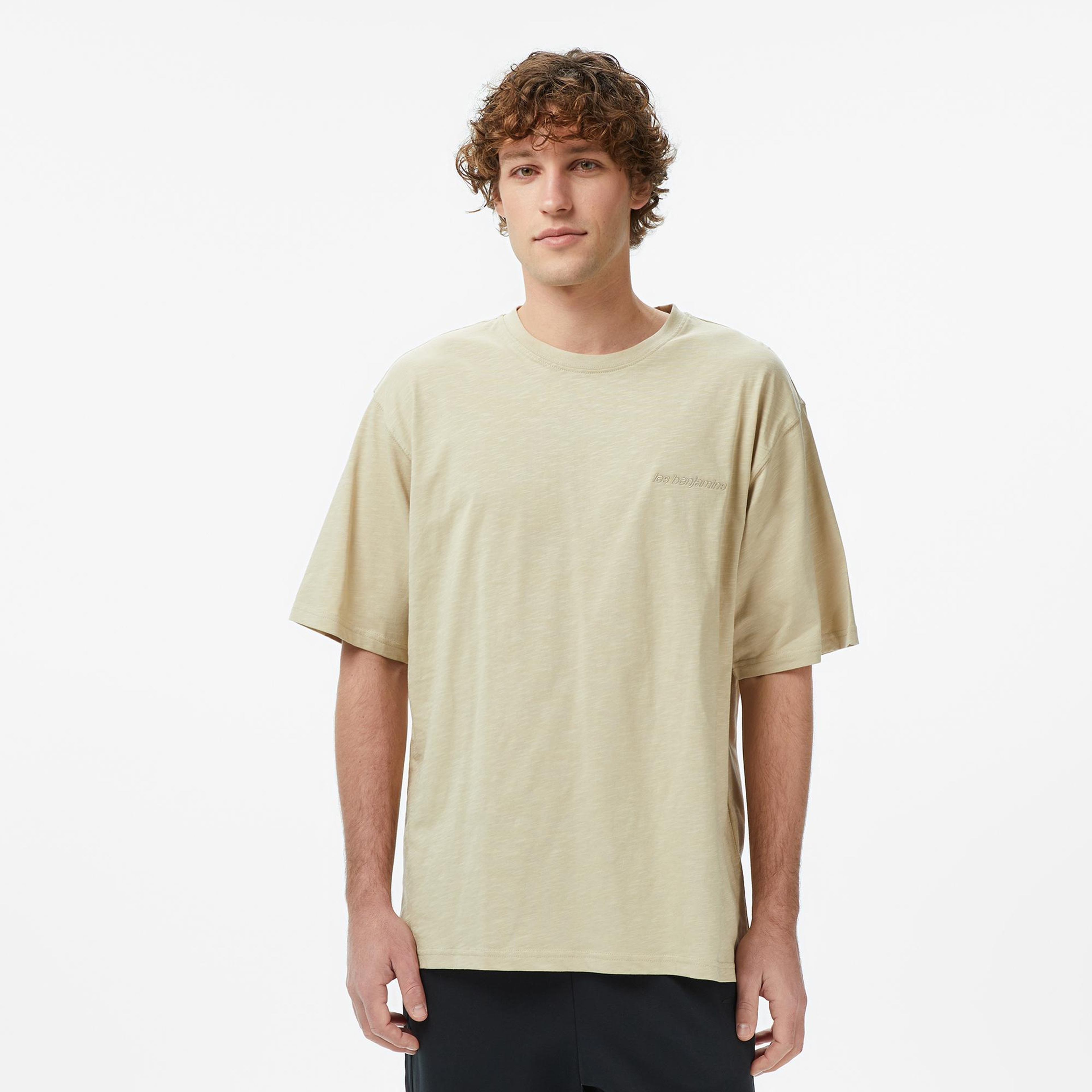 Les Benjamins Essentials 316 Erkek Bej T-Shirt