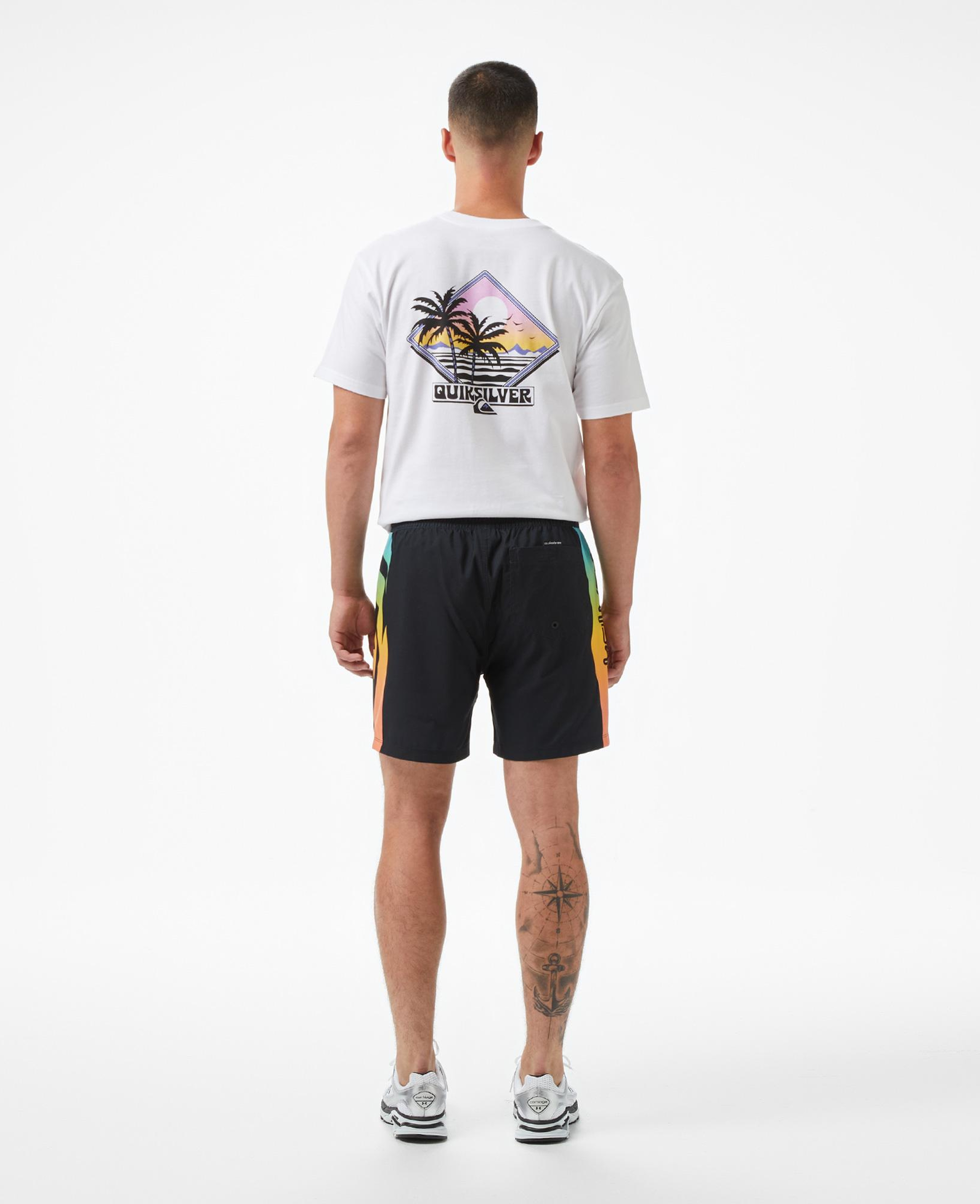 Quiksilver Everyday Solid Volley 15 Erkek Siyah Deniz Şortu