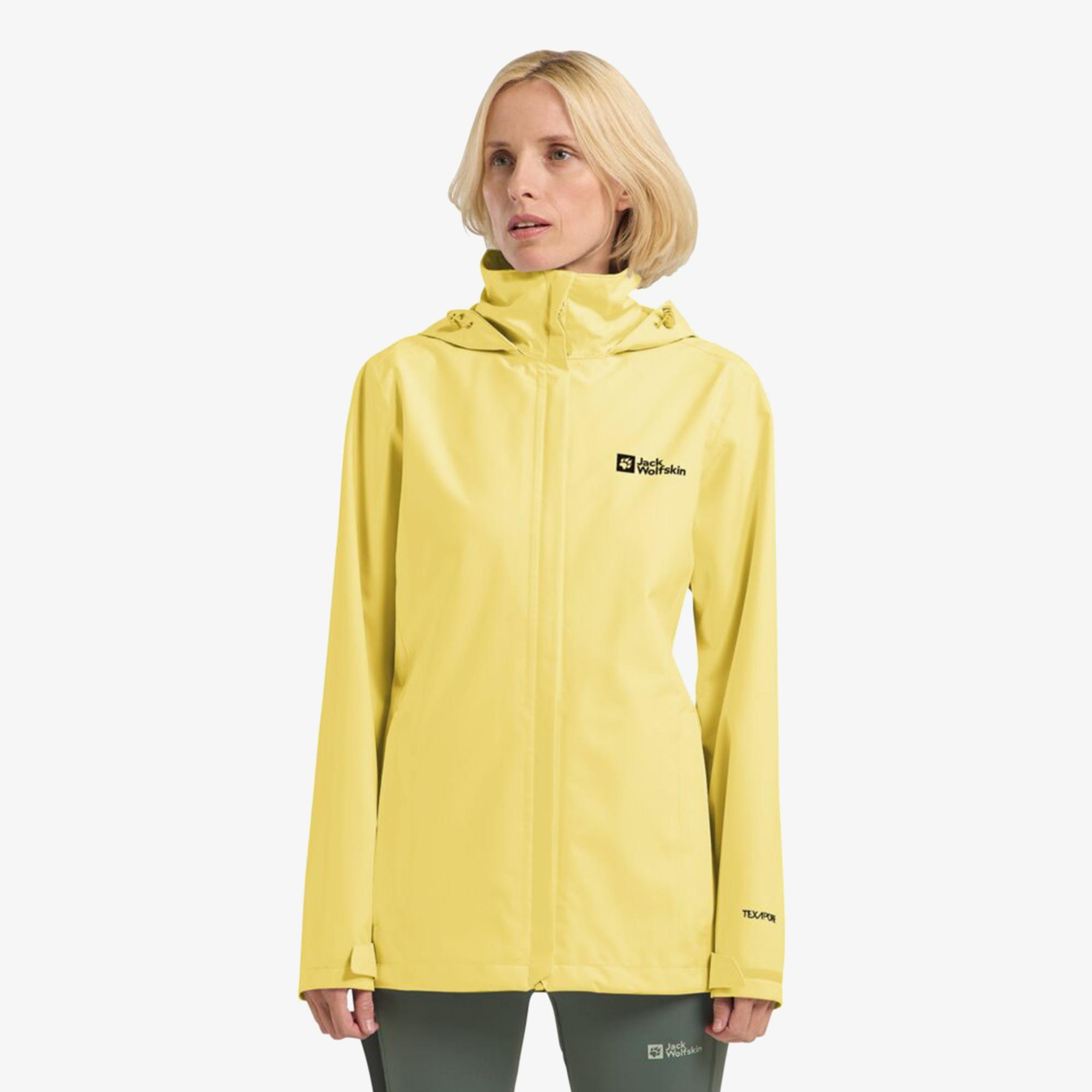 Jack Wolfskin Trailtime 2L Kadın Sarı Ceket