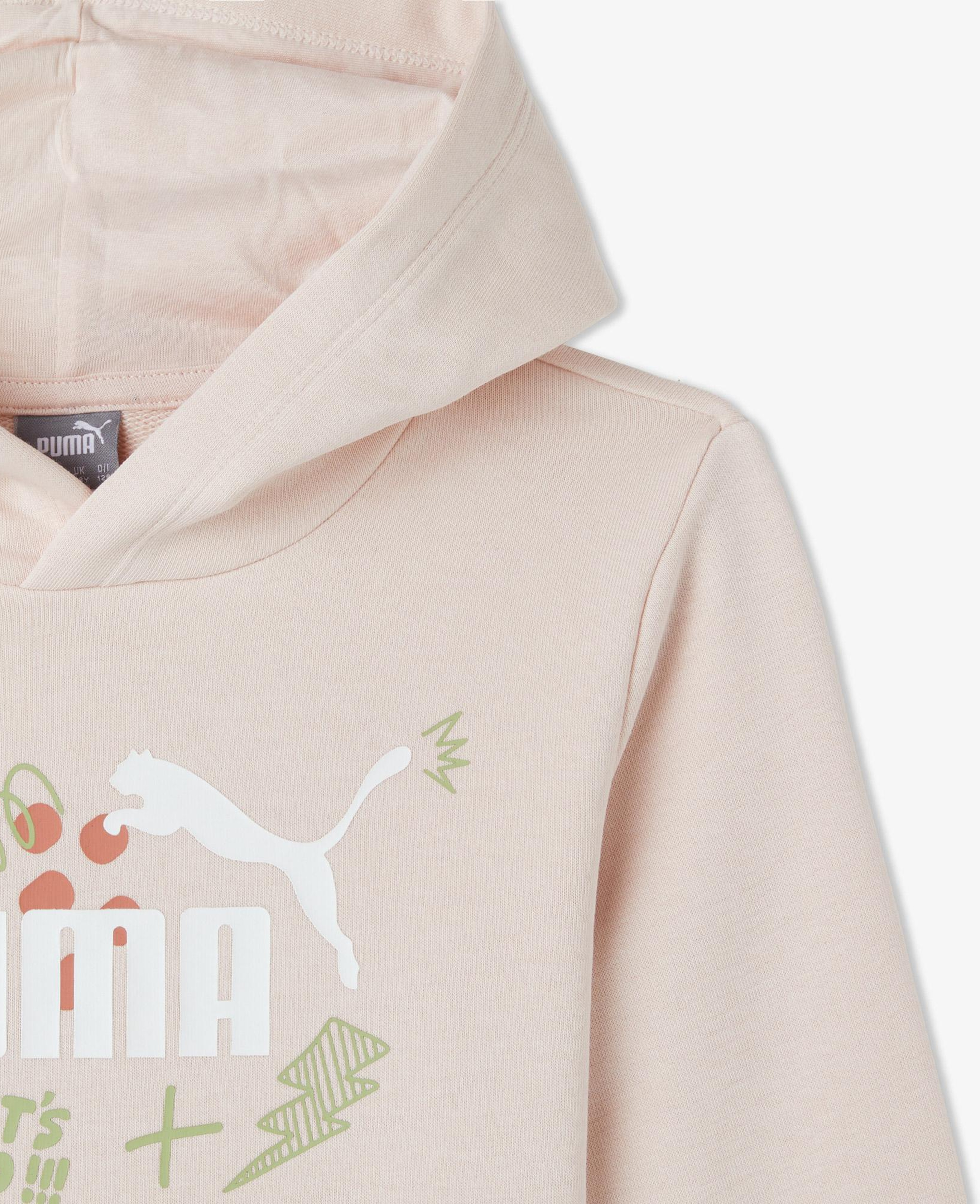 Puma Ess+ FC Hoodie Çocuk Pembe Hoodie